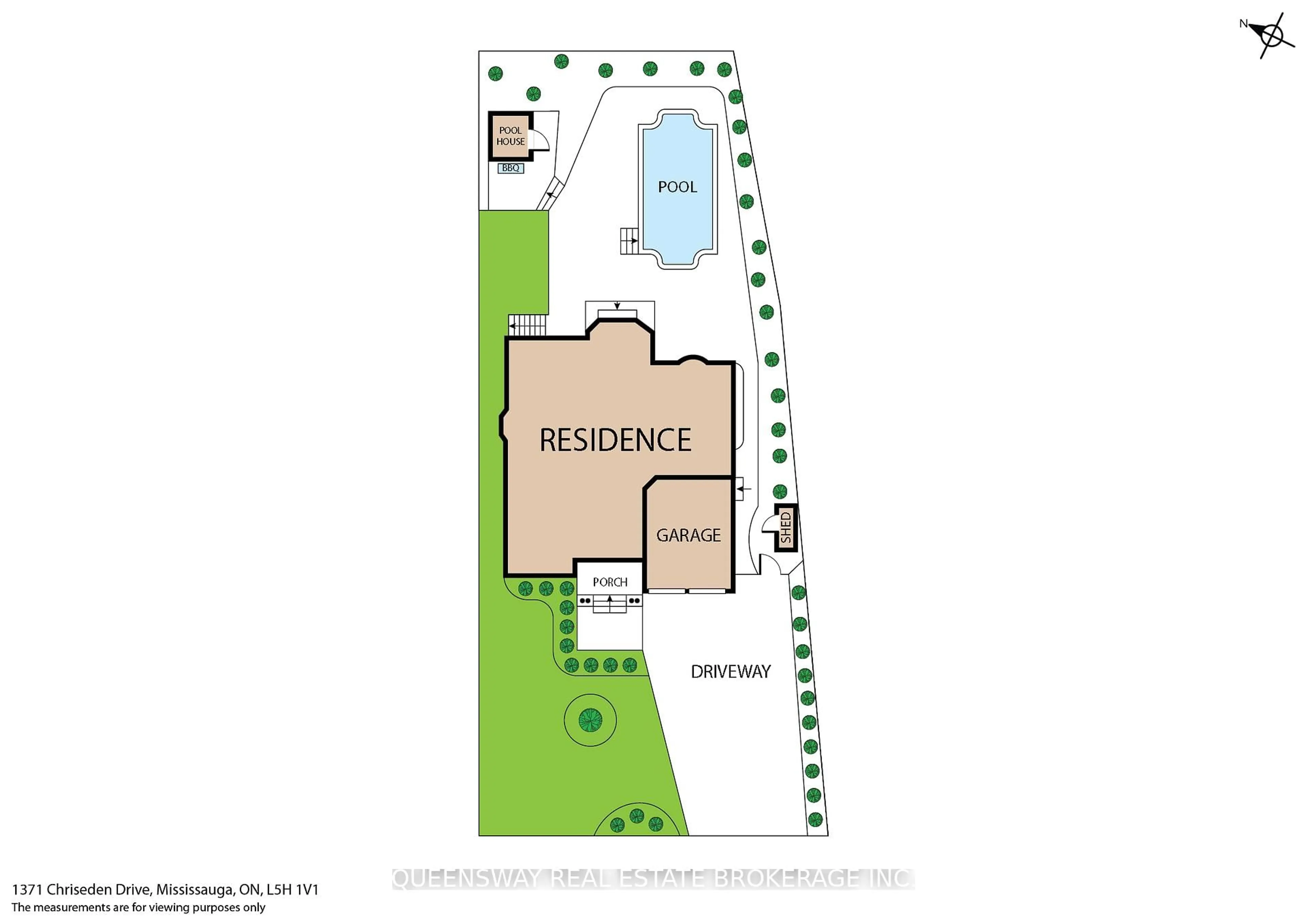 Floor plan for 1371 Chriseden Dr, Mississauga Ontario L5H 1V1