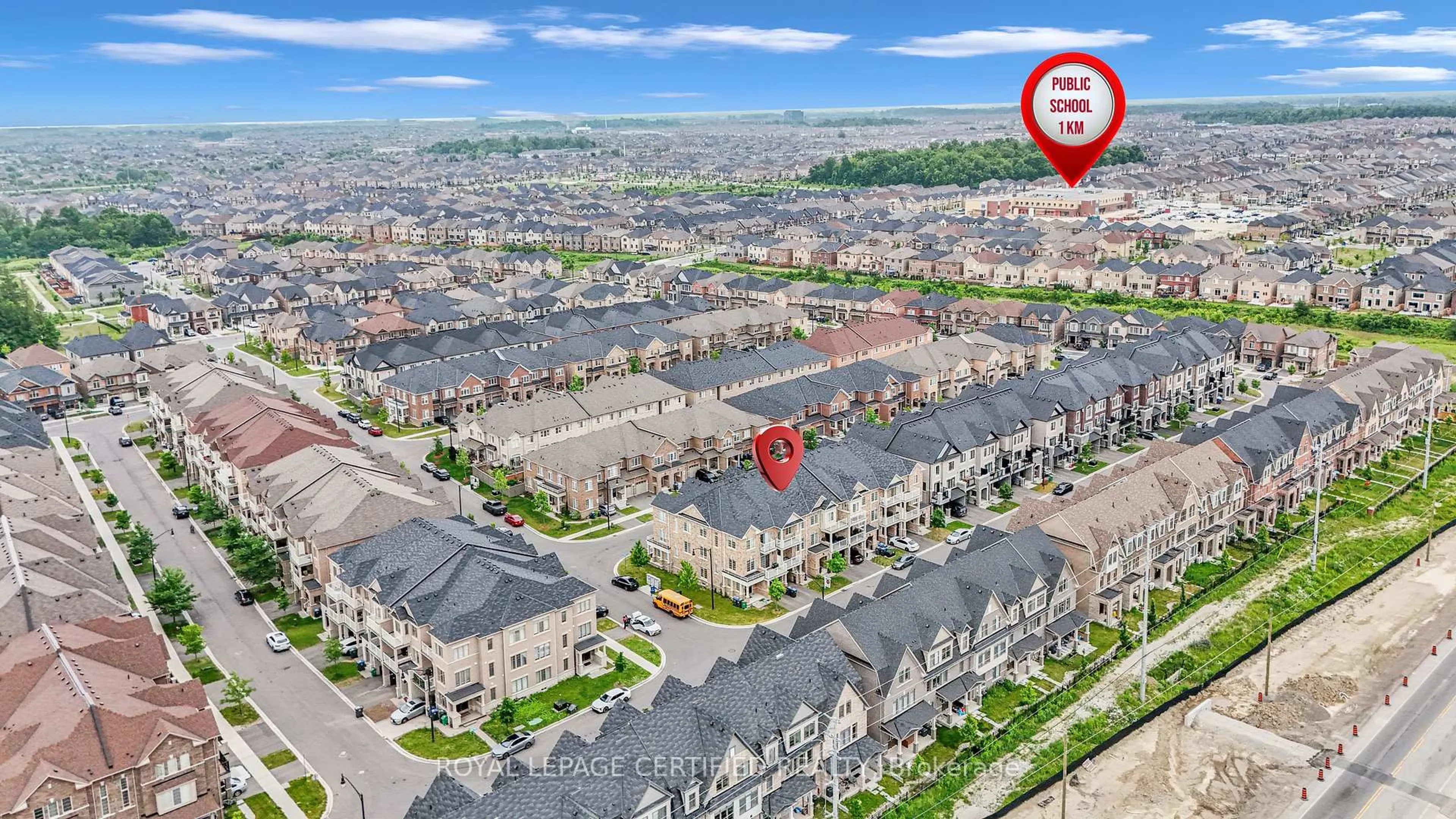 A pic from outside/outdoor area/front of a property/back of a property/a pic from drone, street for 61 Fruitvale Circ, Brampton Ontario L7A 5B9