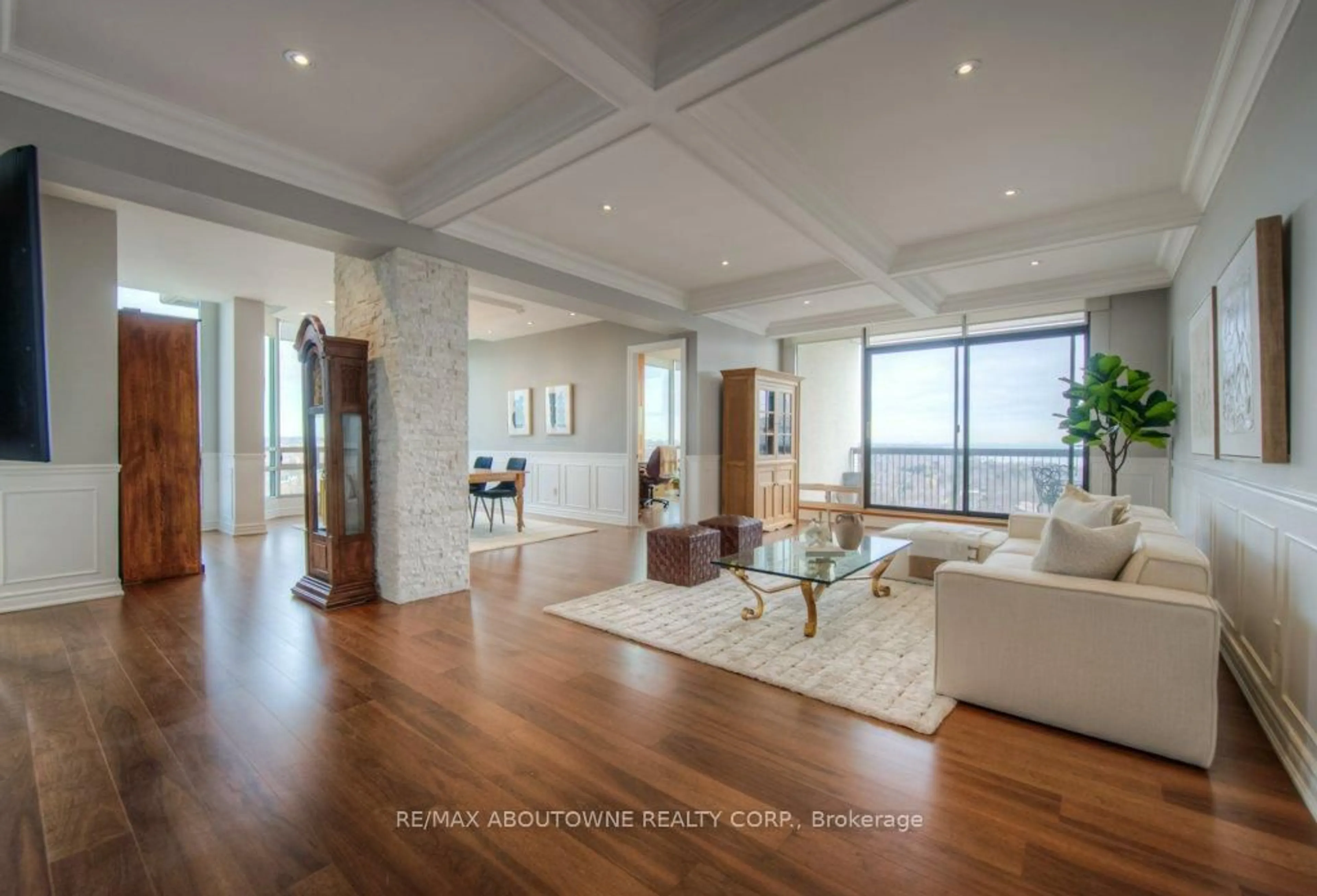 Living room with furniture, unknown for 2180 Marine Dr #PH2, Oakville Ontario L6L 5V2