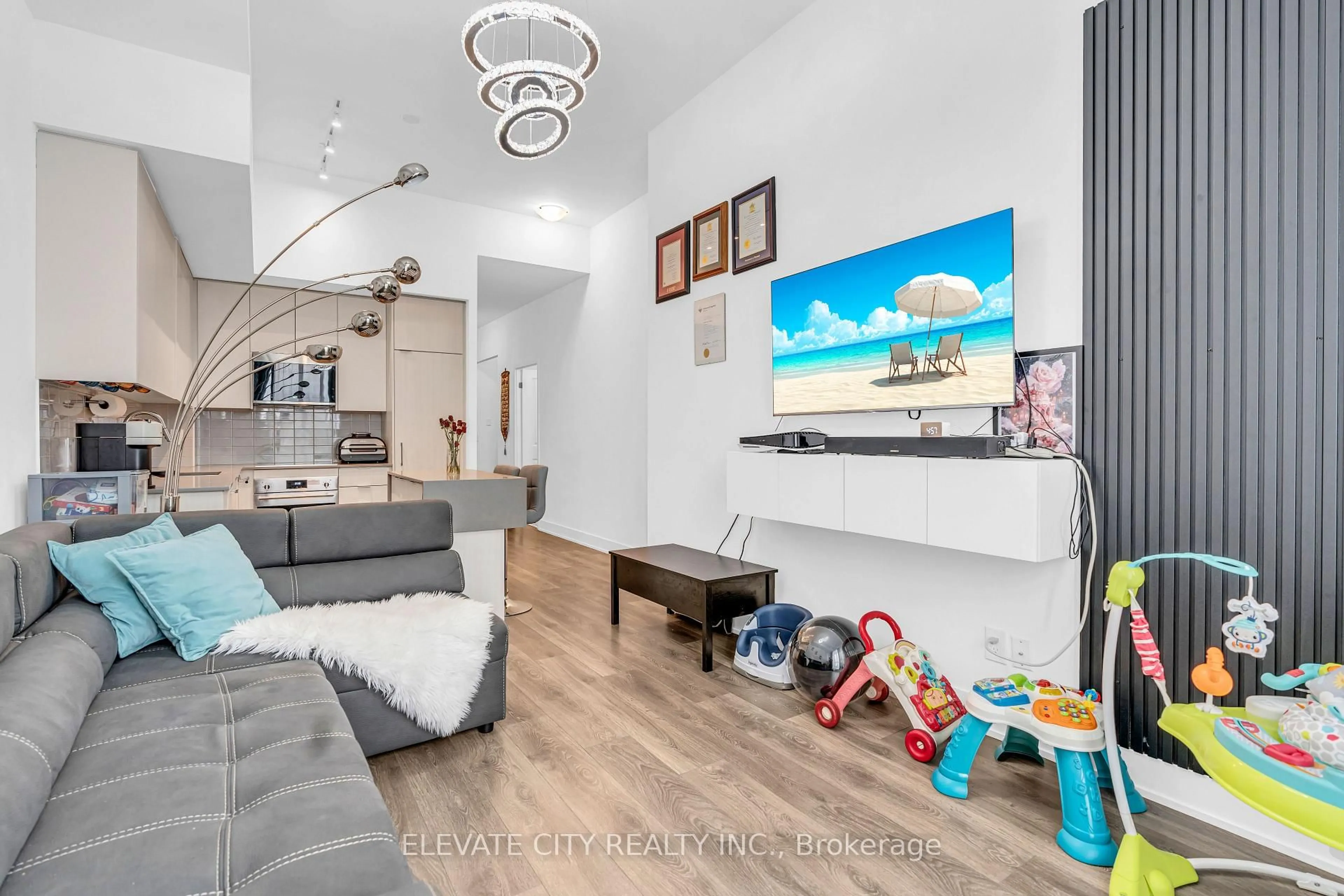 Living room with furniture, unknown for 2489 Taunton Rd #219, Oakville Ontario L6H 3R9