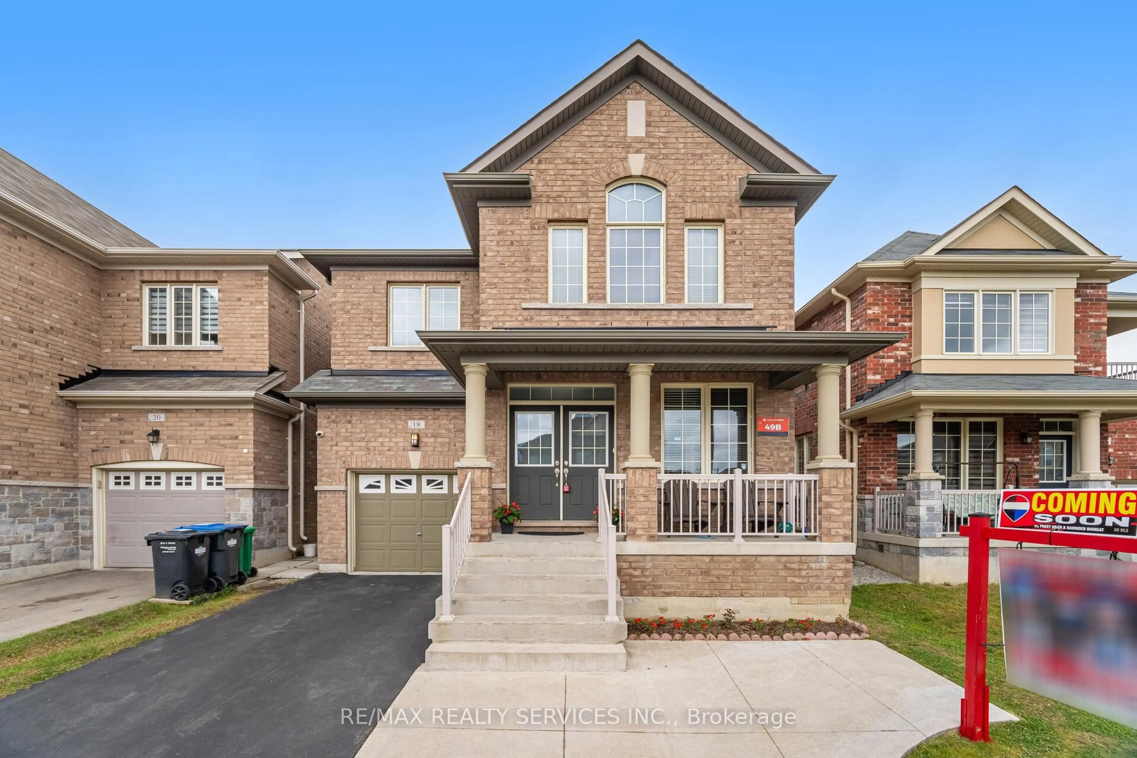 Home with brick exterior material, street for 18 Spokanne St, Brampton Ontario L6R 4A2