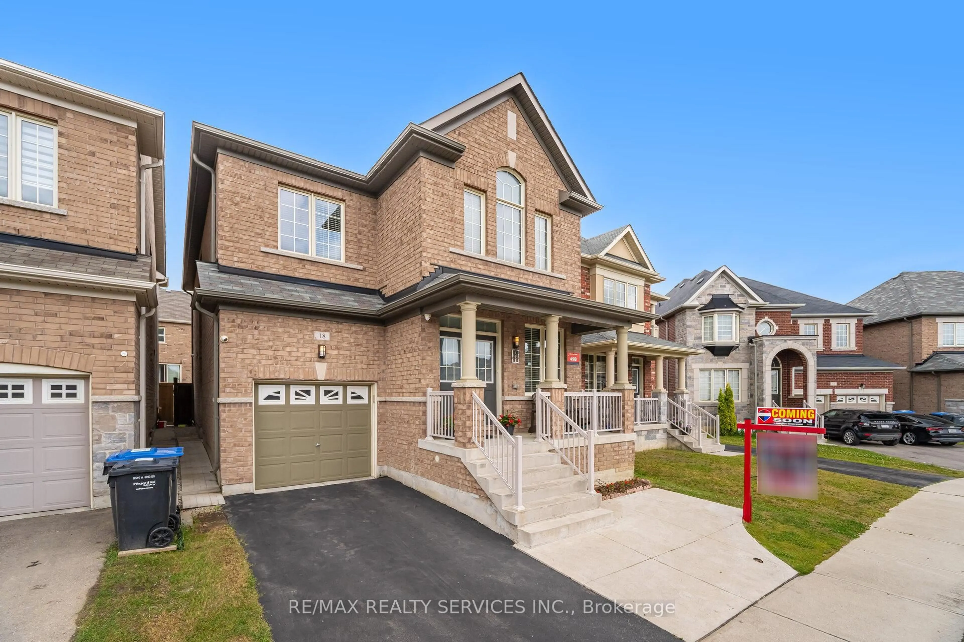 Home with brick exterior material, street for 18 Spokanne St, Brampton Ontario L6R 4A2