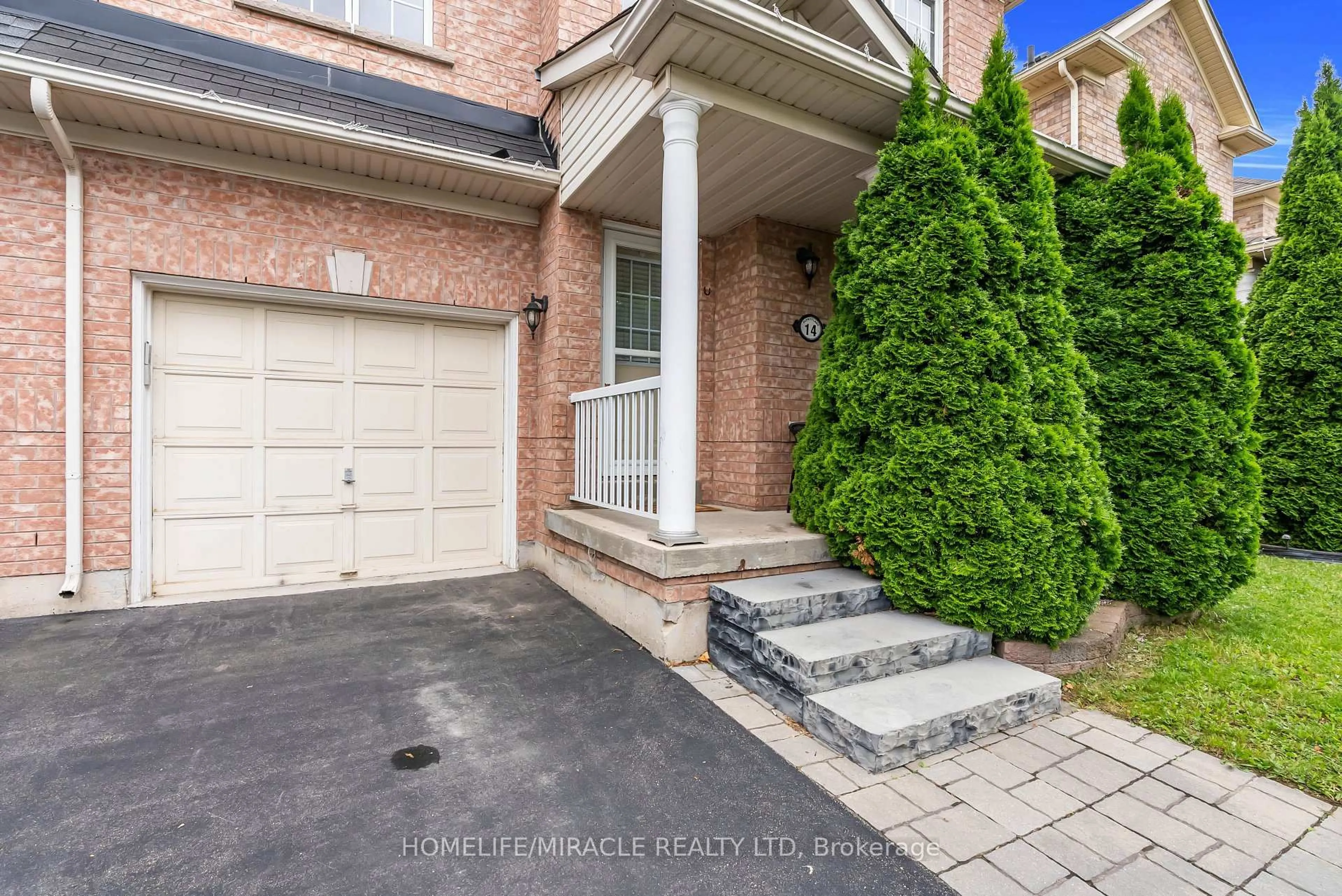 Home with brick exterior material, street for 14 Olivett Lane, Brampton Ontario L7A 2X3