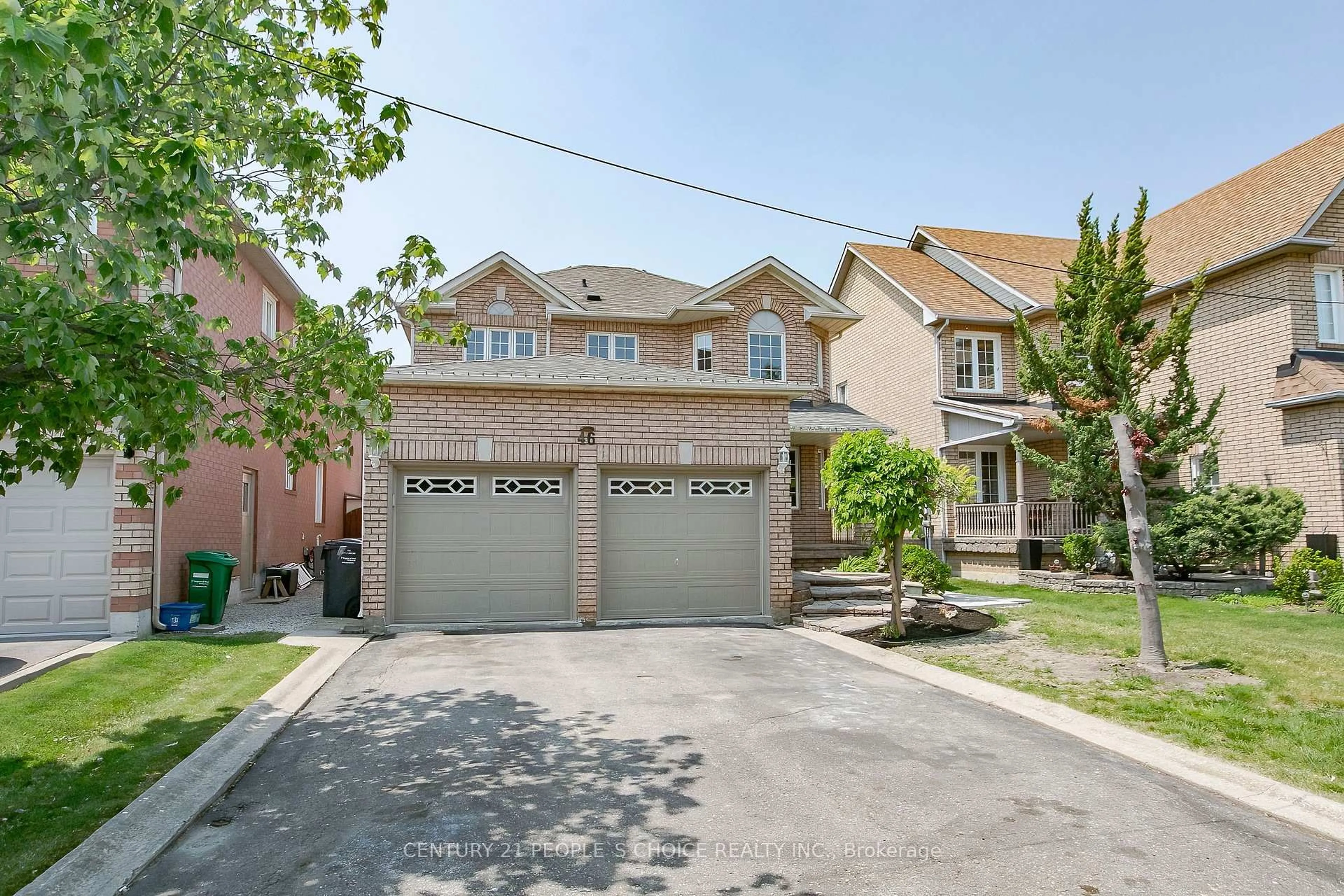 Home with brick exterior material, street for 46 Creekwood Dr, Brampton Ontario L7A 1J3