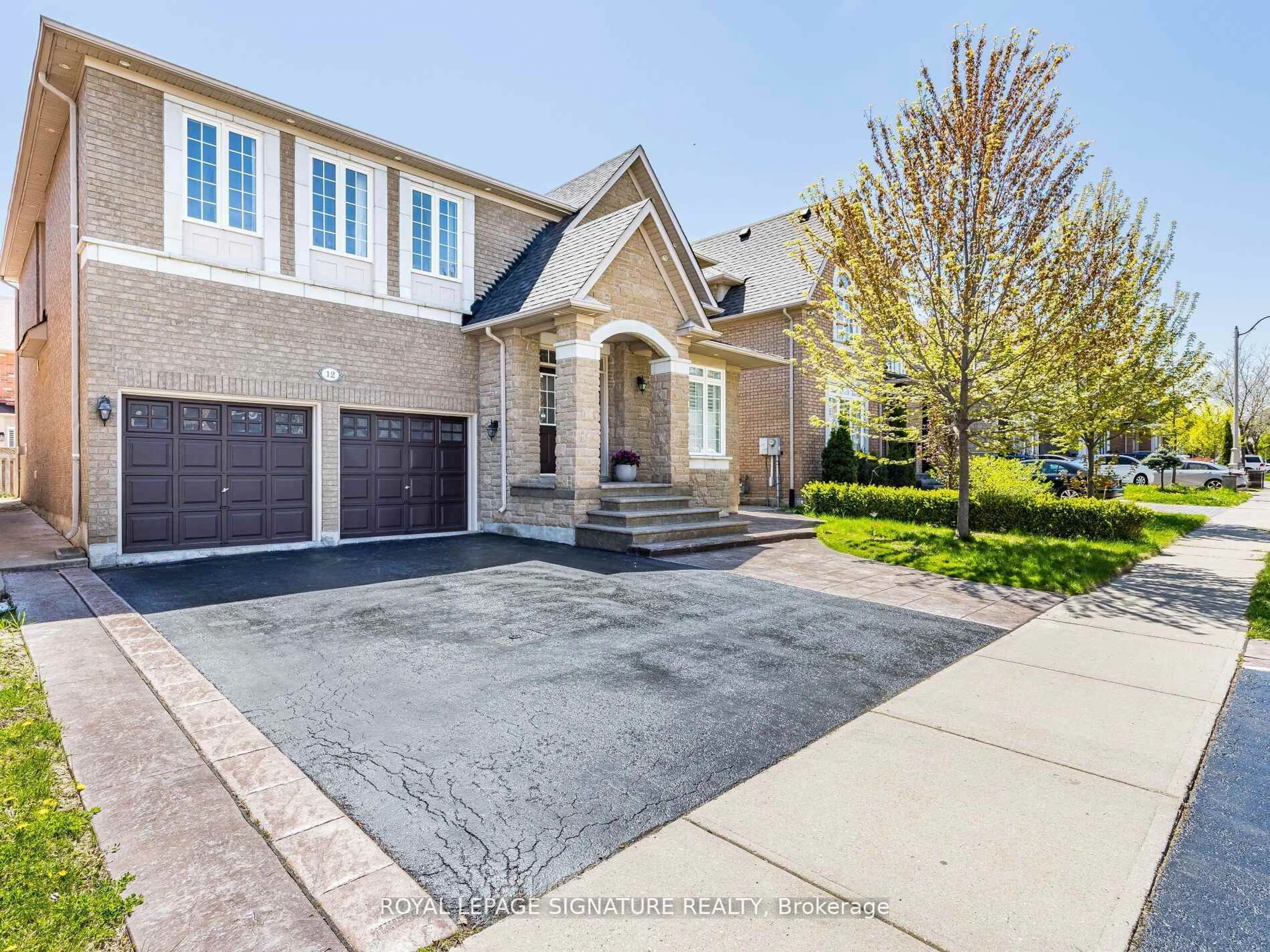 Home with brick exterior material, street for 12 Northface Cres, Brampton Ontario L6R 2X9