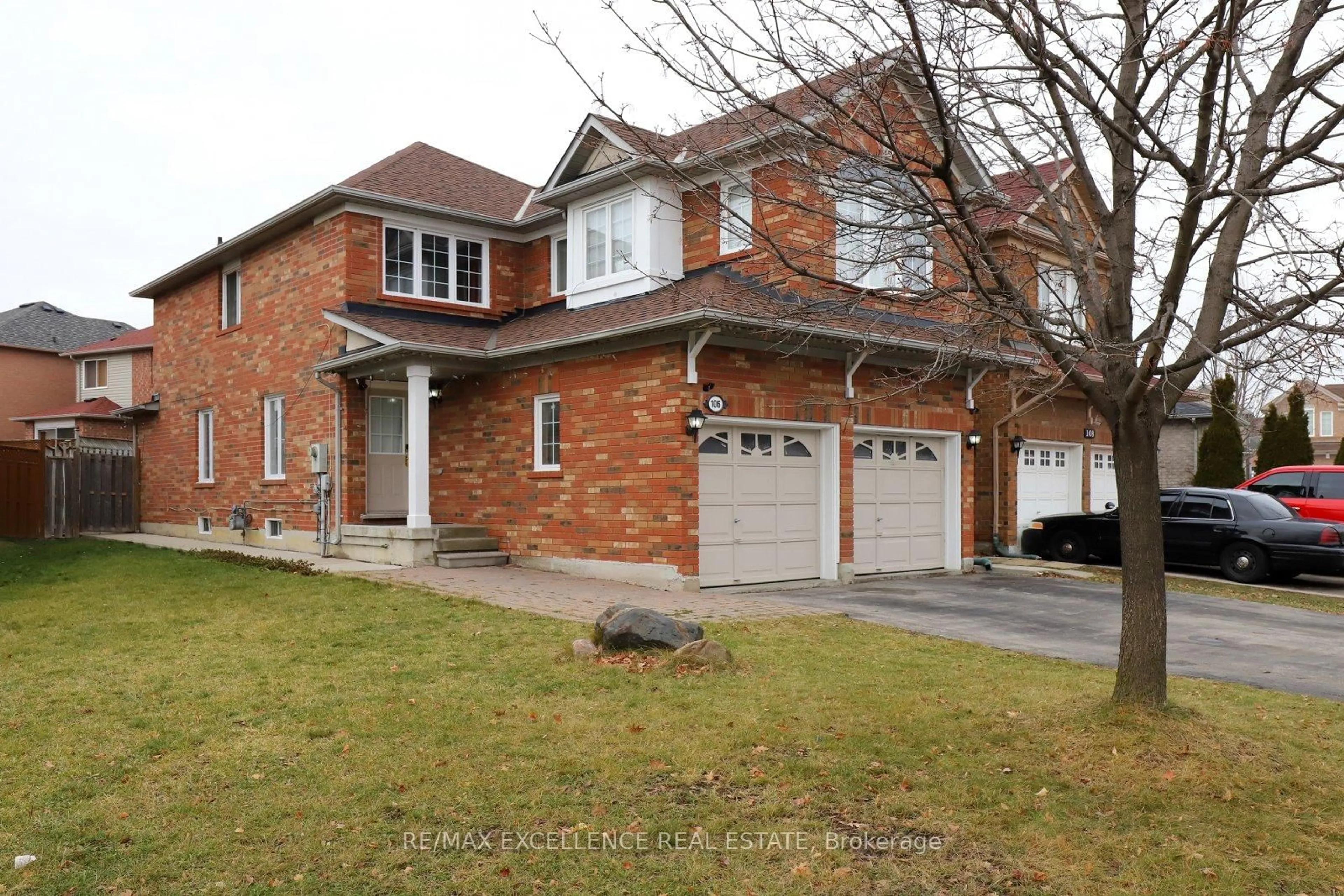 Home with brick exterior material, street for 106 Narrow Valley Cres, Brampton Ontario L6R 2M6