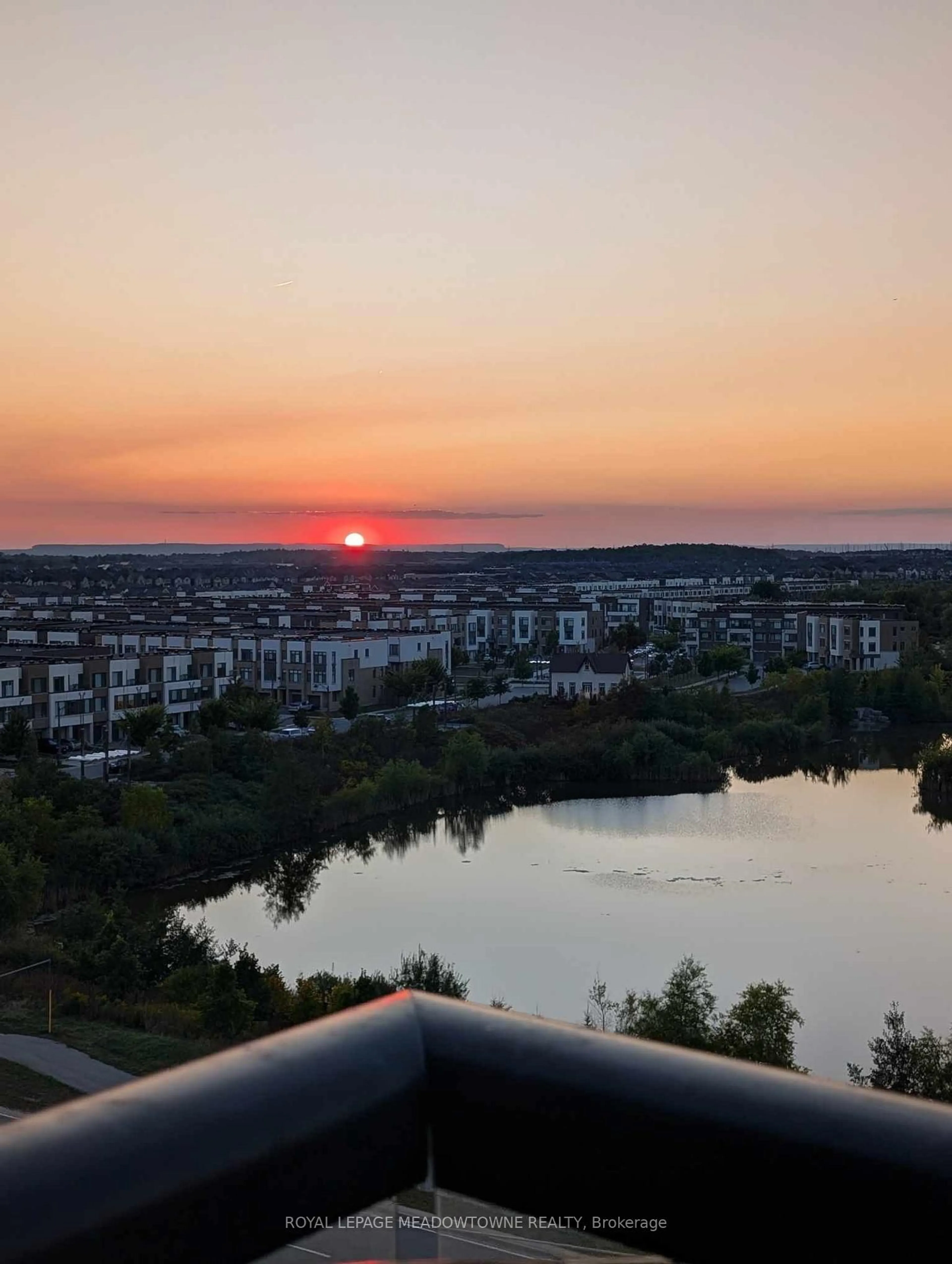 A pic from outside/outdoor area/front of a property/back of a property/a pic from drone, water/lake/river/ocean view for 2489 Taunton Rd #714, Oakville Ontario L6H 3R9