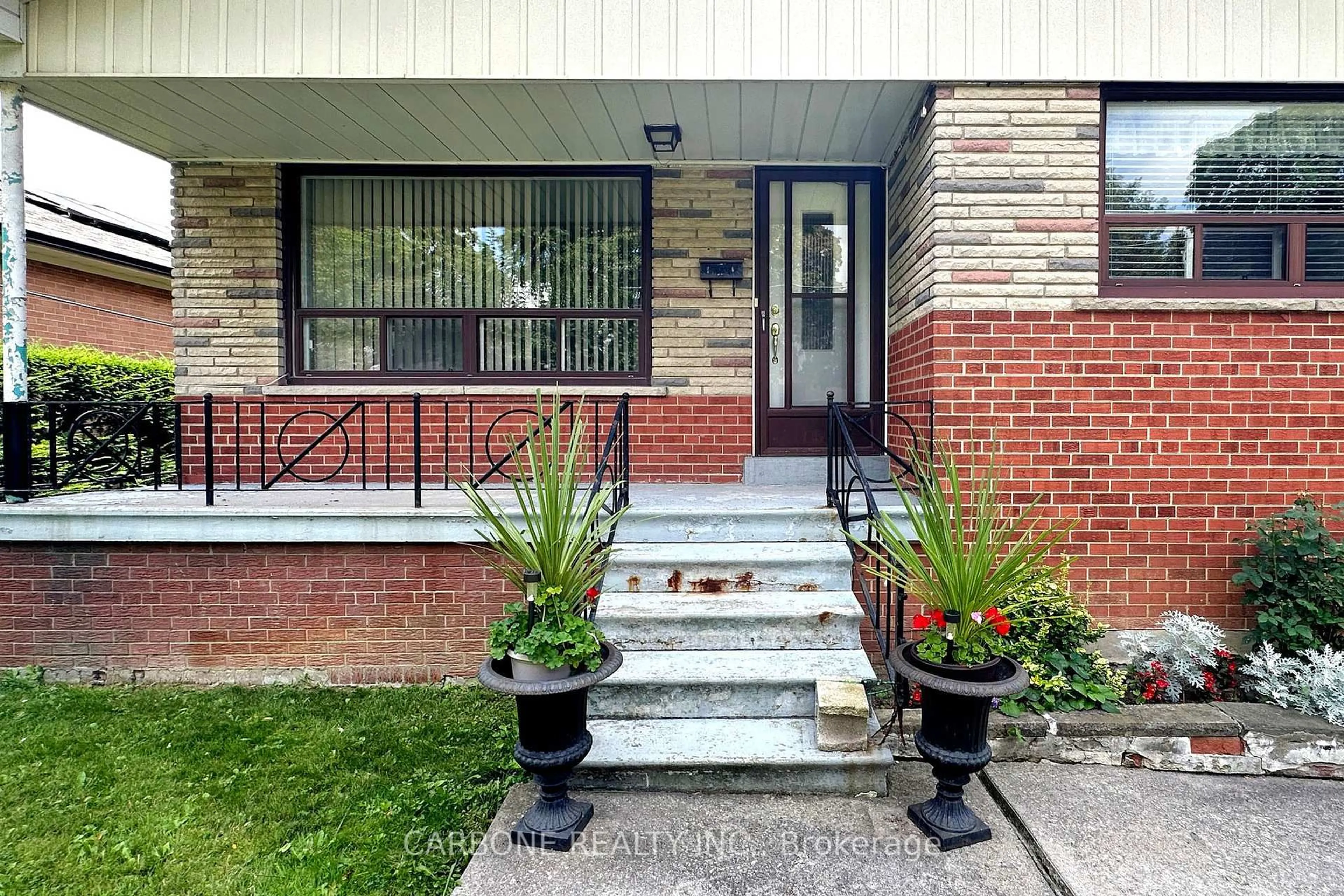 Home with brick exterior material, street for 105 Hallsport Cres, Toronto Ontario M3M 2K5
