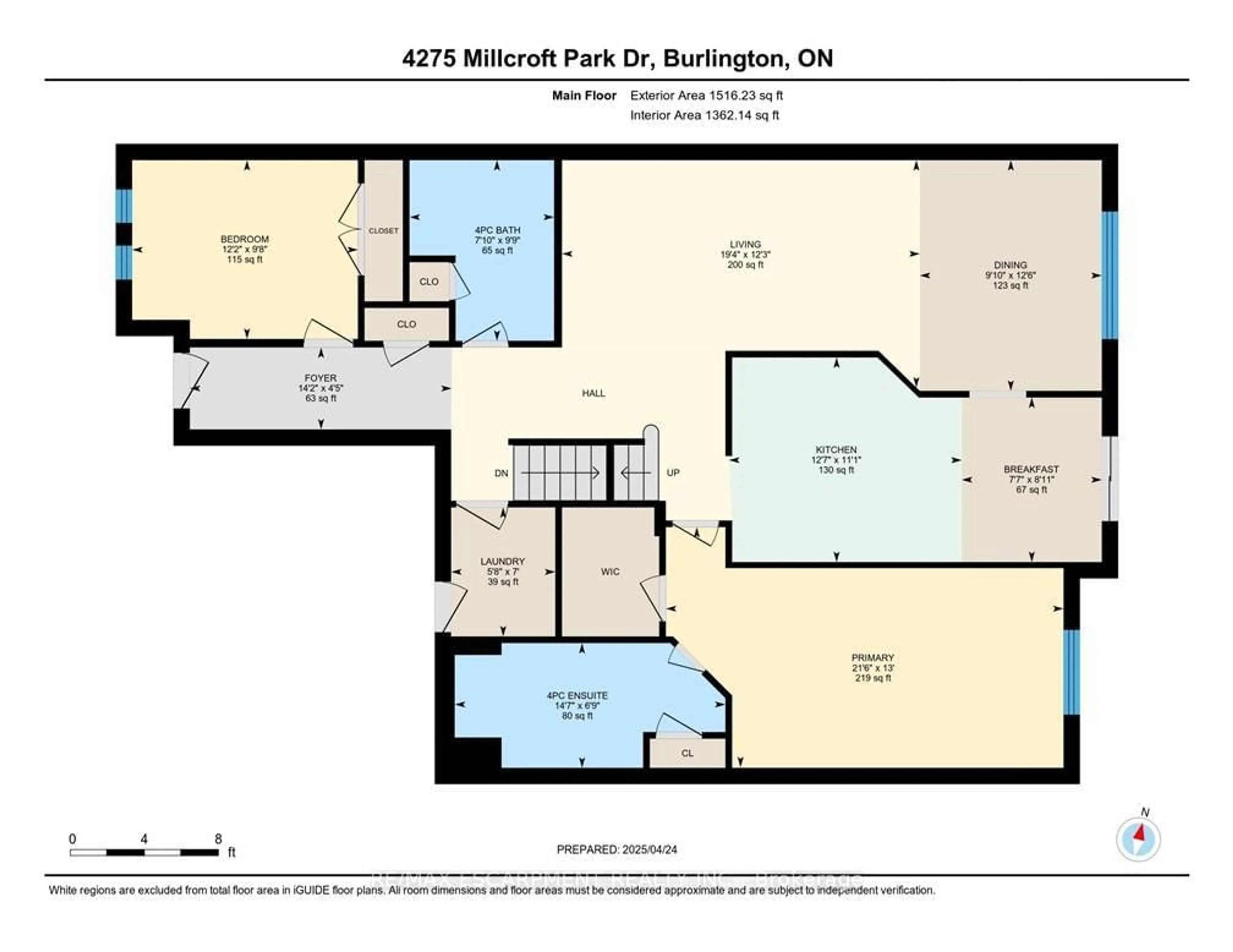Floor plan for 4275 Millcroft Park Dr #10, Burlington Ontario L7M 4L9