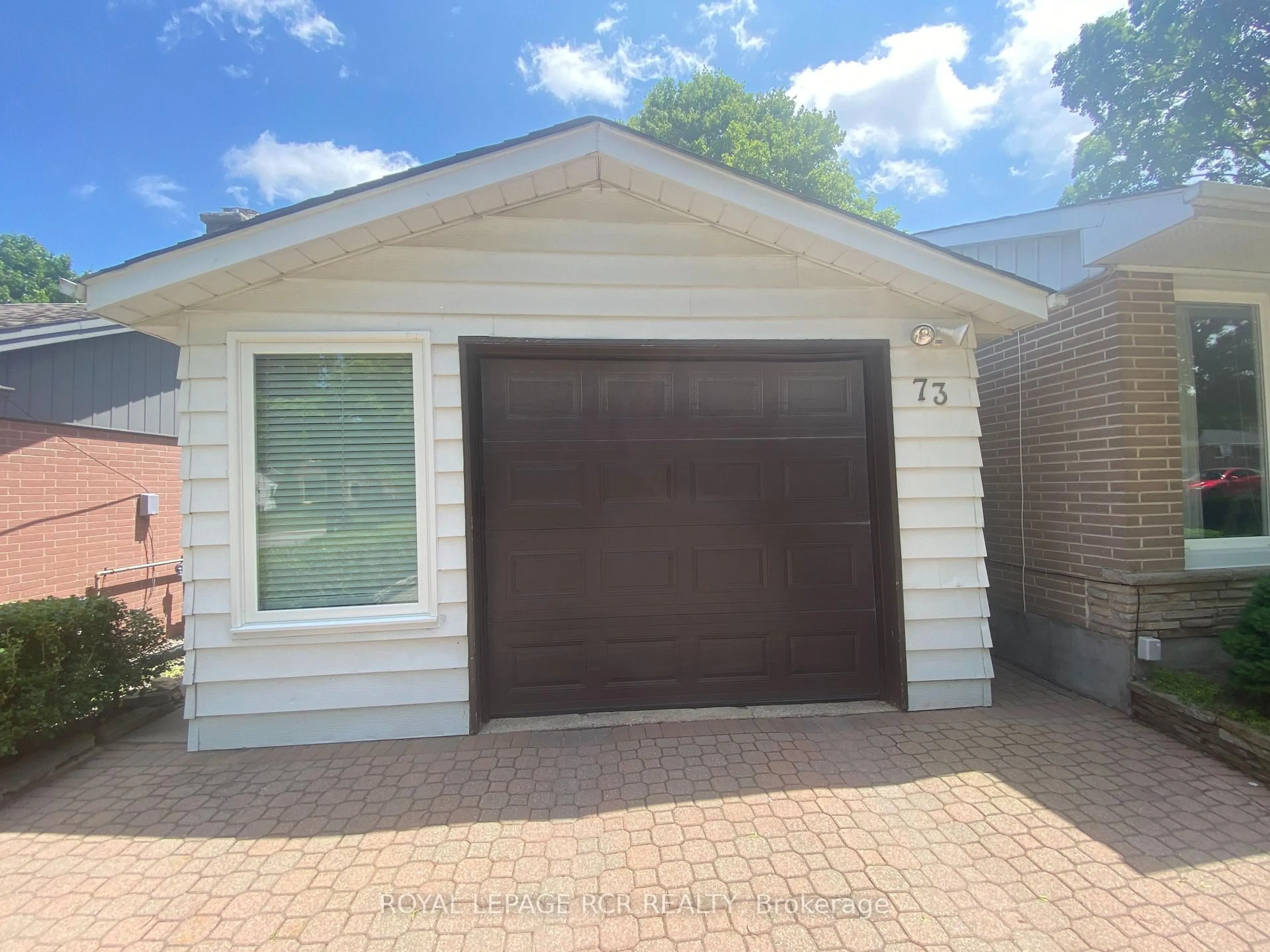 Home with vinyl exterior material, street for 73 Town Line, Orangeville Ontario L9W 1V5