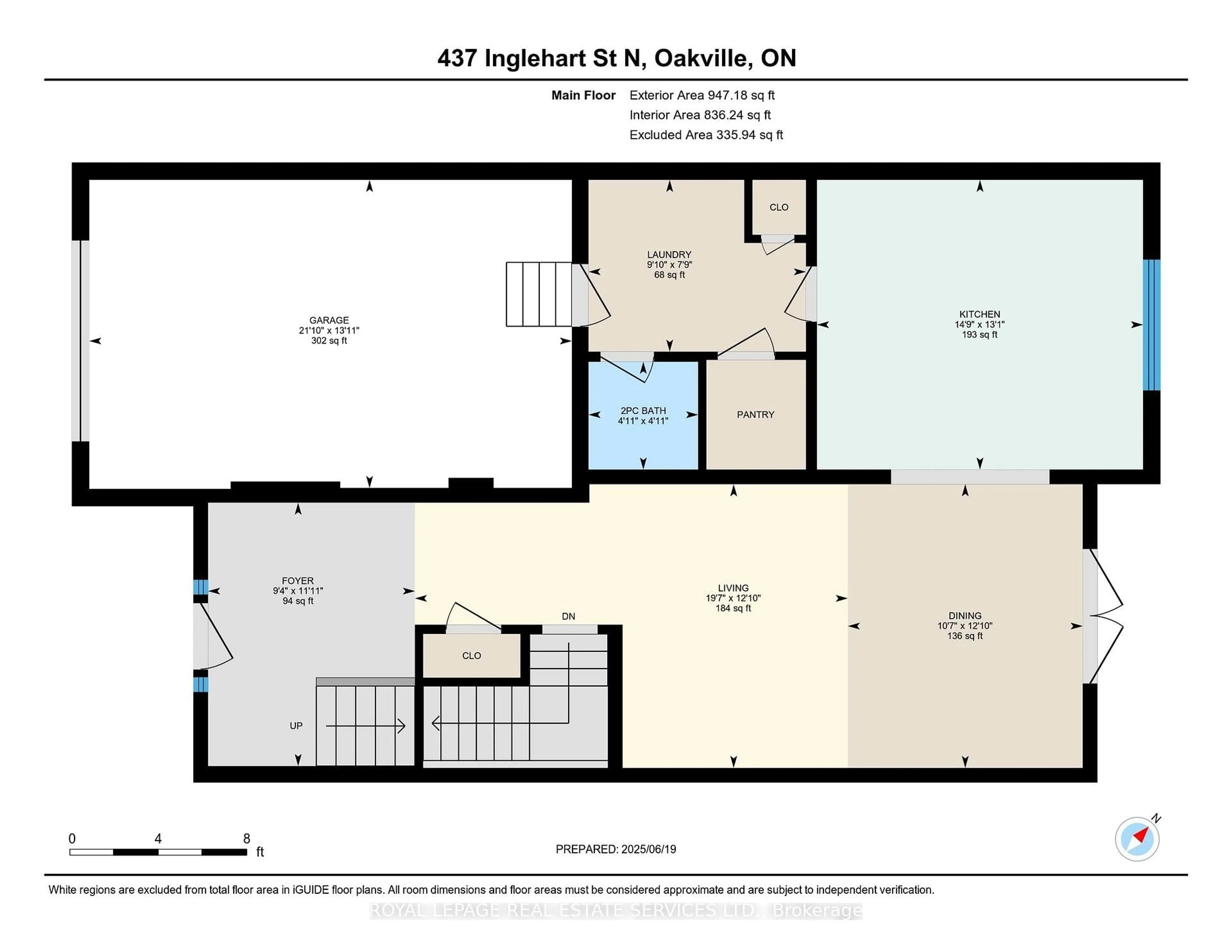 Floor plan for 437 Inglehart St, Oakville Ontario L6J 3J5