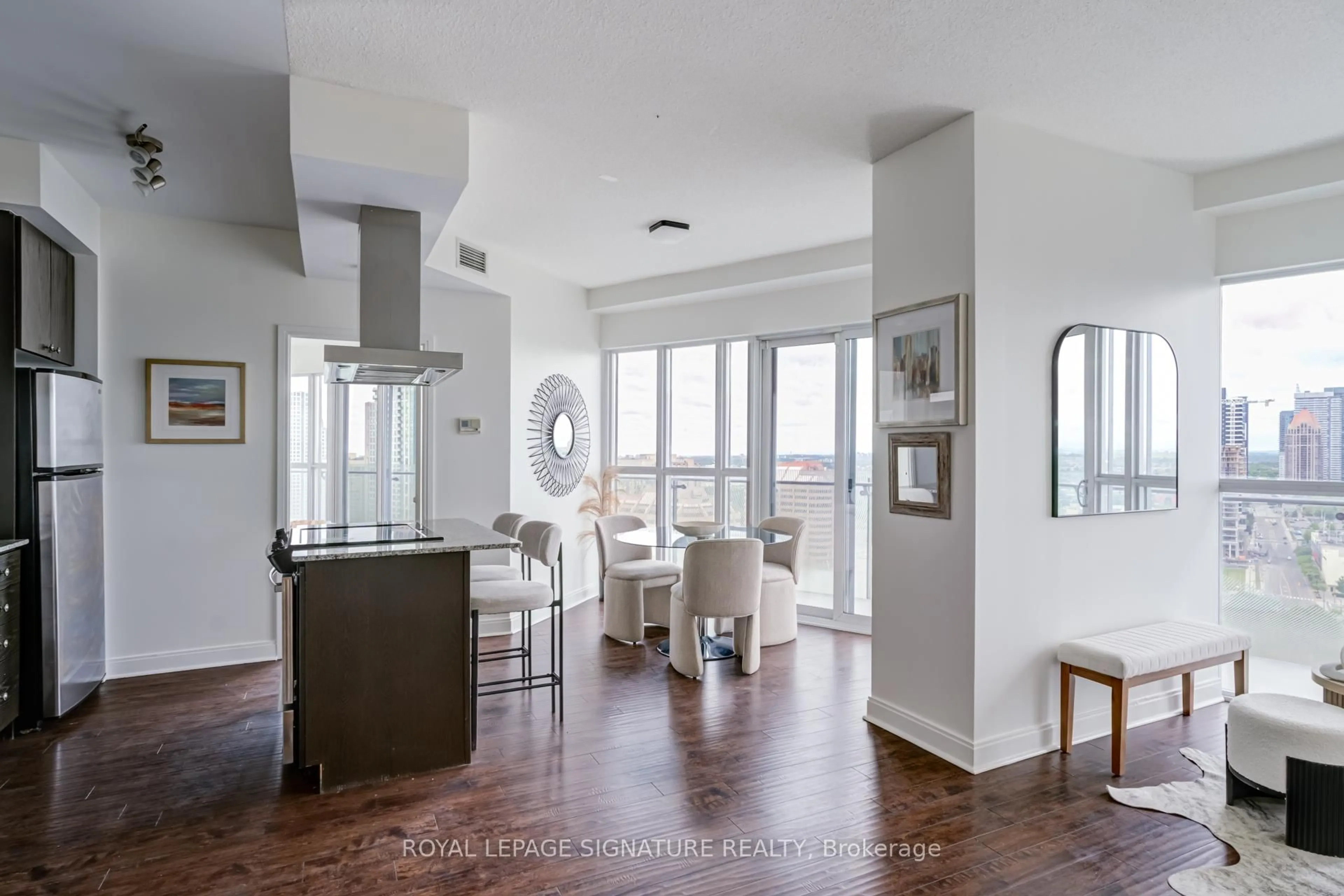 Open concept kitchen, unknown for 50 Absolute Ave #2406, Mississauga Ontario L4Z 0A8