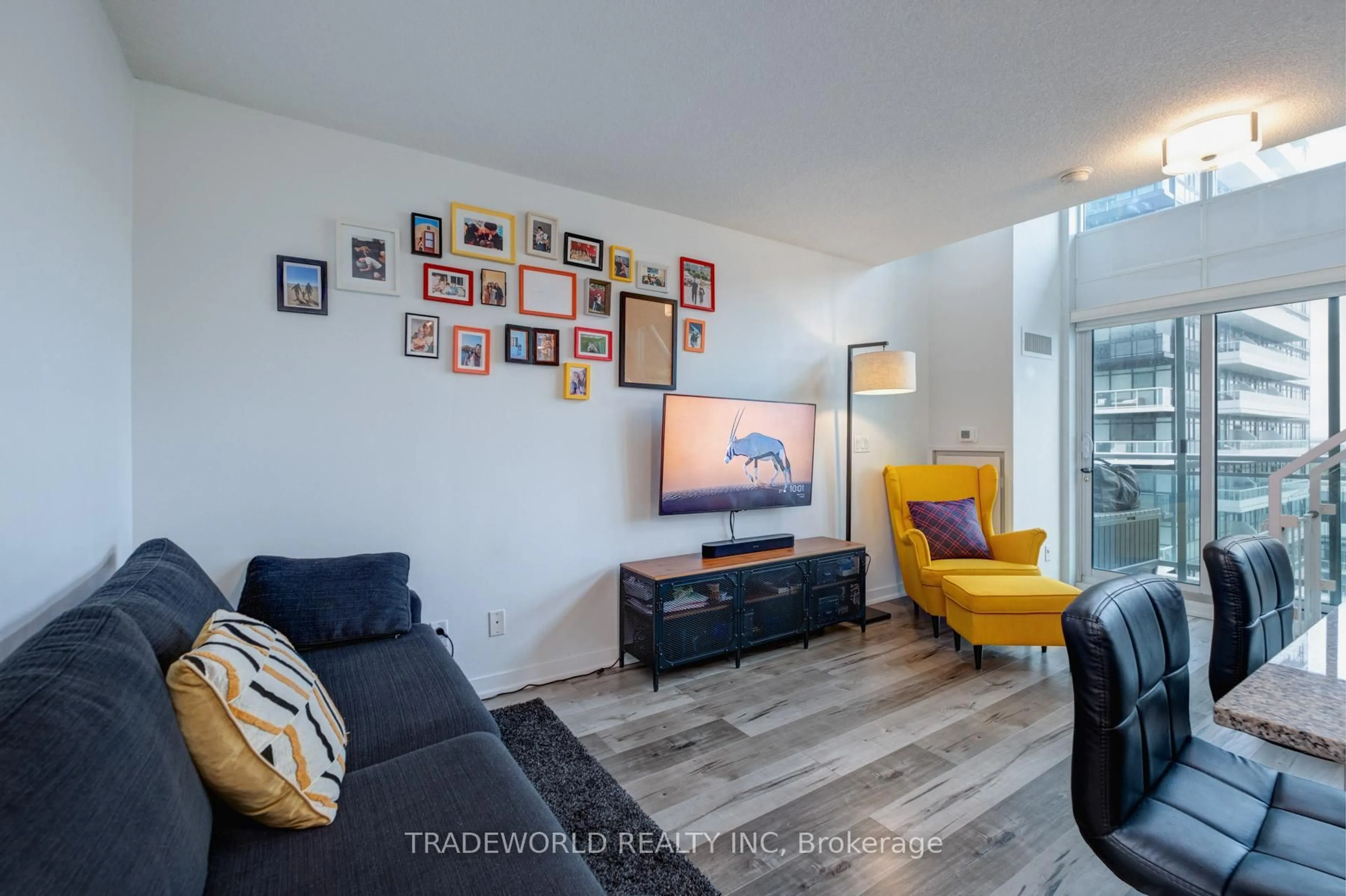 Living room with furniture, unknown for 155 Legion Rd #1711, Toronto Ontario M8Y 0A7