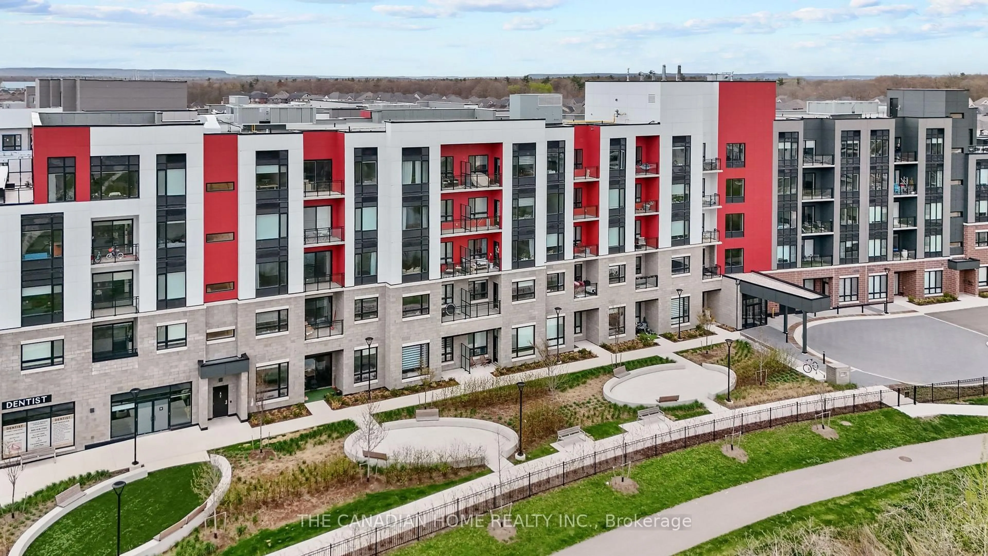A pic from outside/outdoor area/front of a property/back of a property/a pic from drone, city buildings view from balcony for 3265 Carding Mill Tr #208, Oakville Ontario L6M 5P7