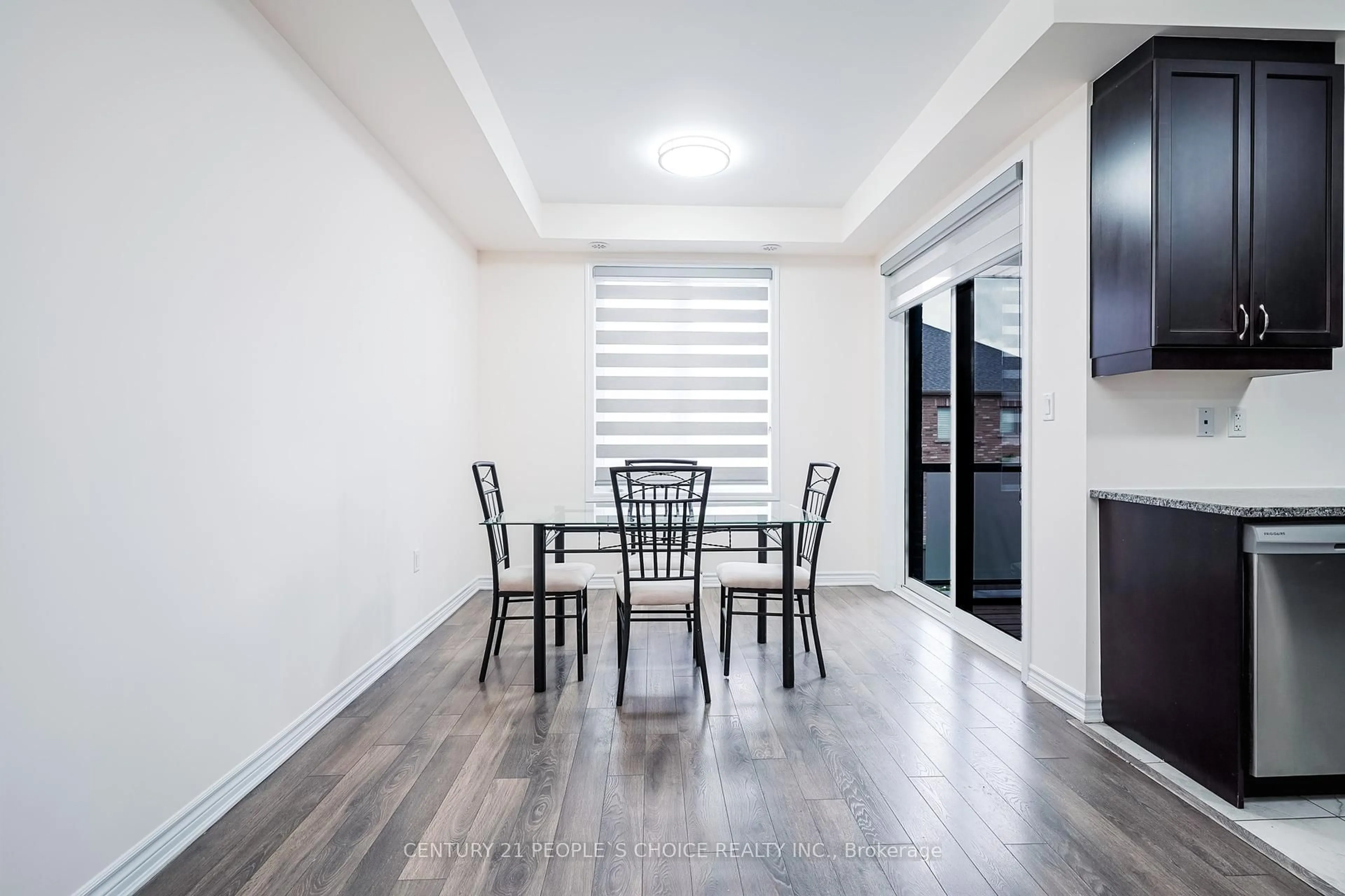 Dining room, wood/laminate floor for 51 Summer Wind Lane #42, Brampton Ontario L7A 5J2