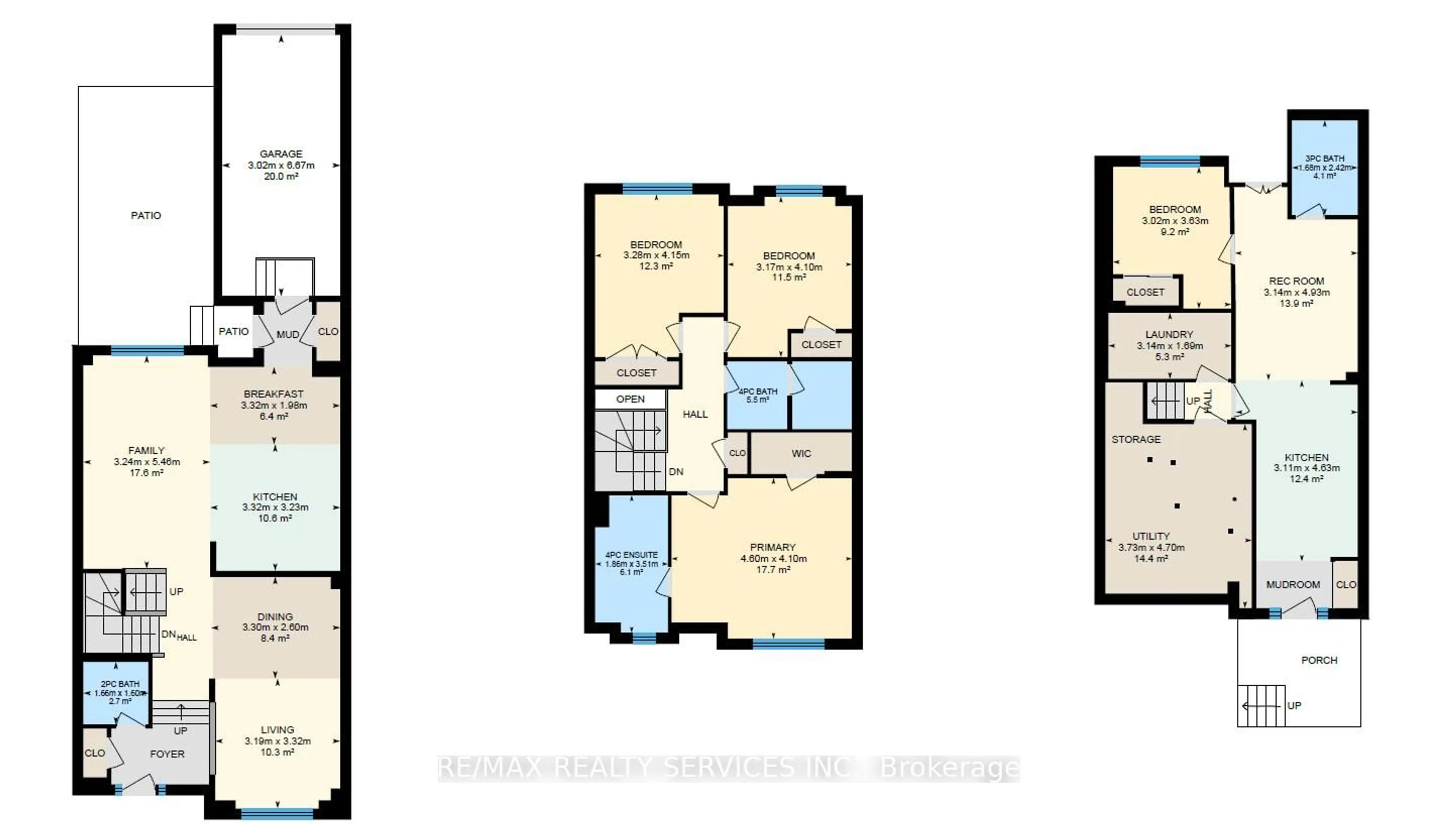 Floor plan for 12 Bellchase Tr, Brampton Ontario L6P 3K4