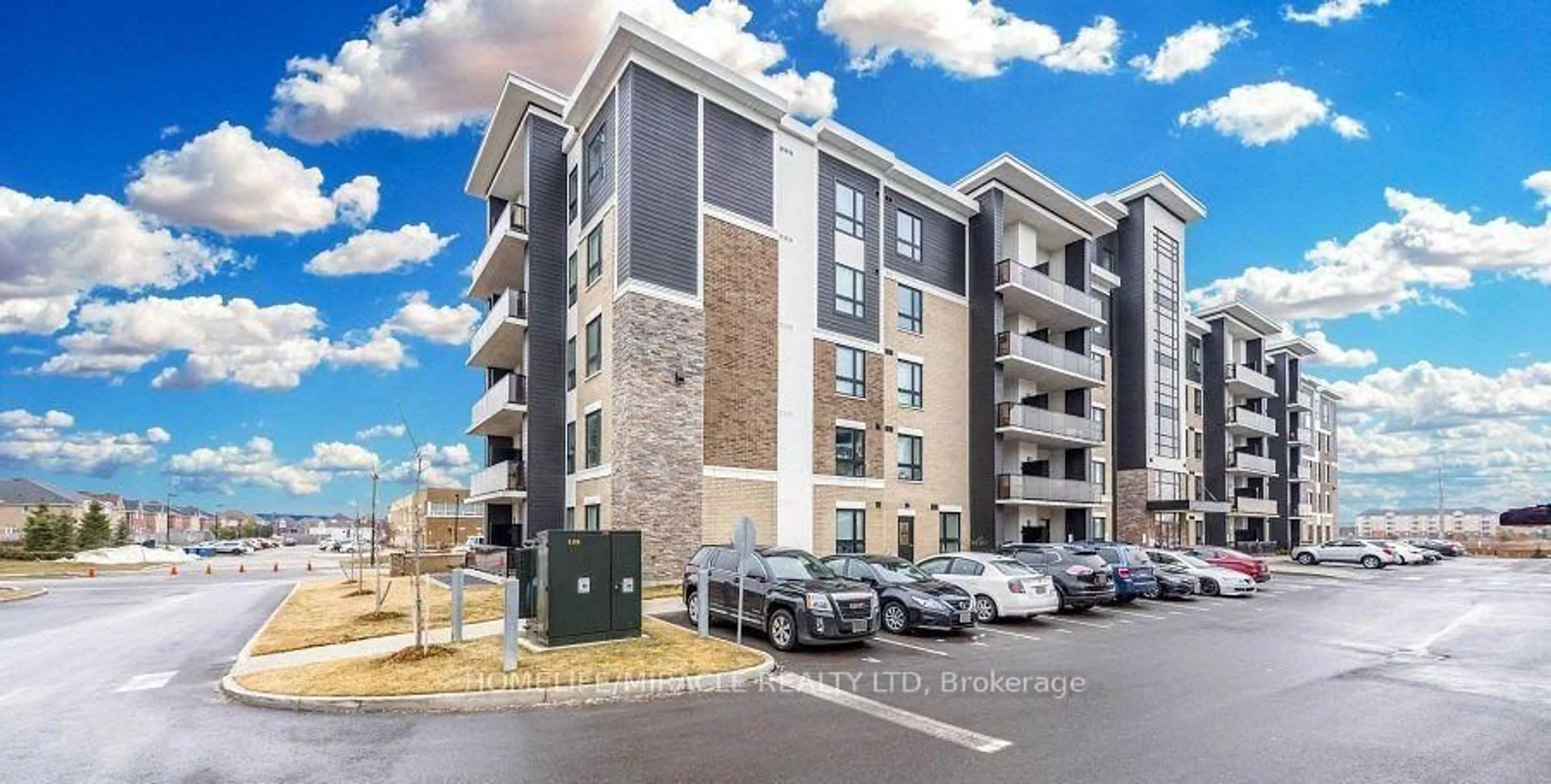 A pic from outside/outdoor area/front of a property/back of a property/a pic from drone, unknown for 620 Sauve St #506, Milton Ontario L9T 9A5