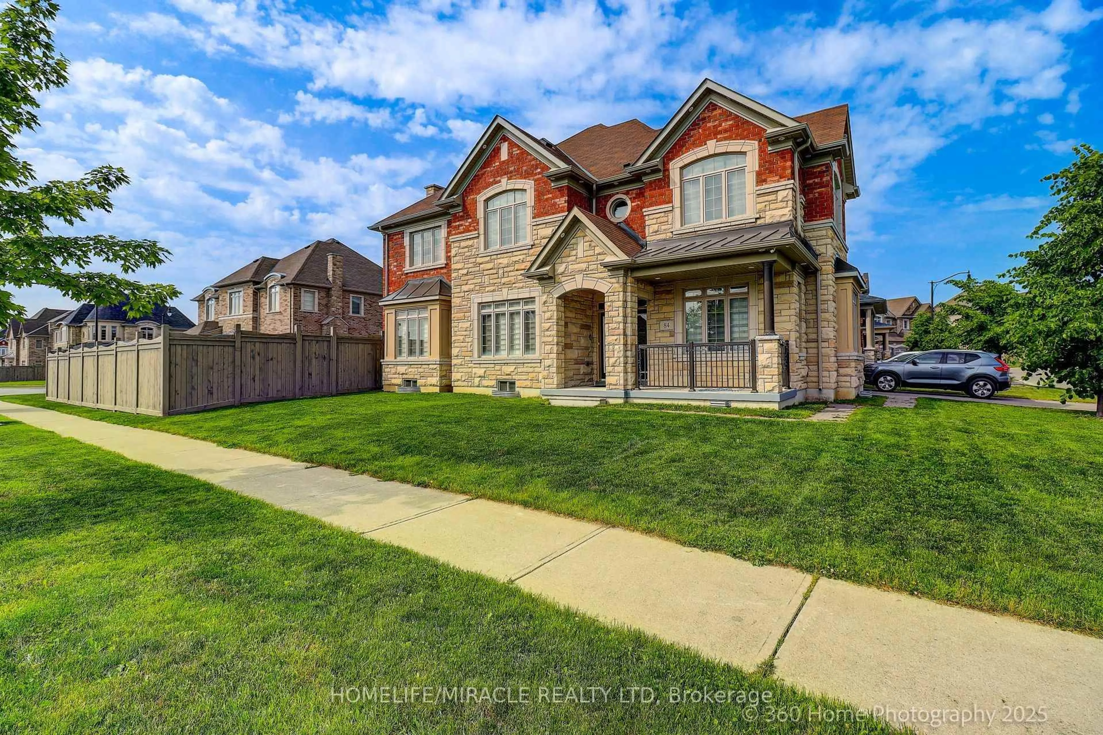 Home with brick exterior material, street for 84 John Carroll Dr, Brampton Ontario L6P 4J3