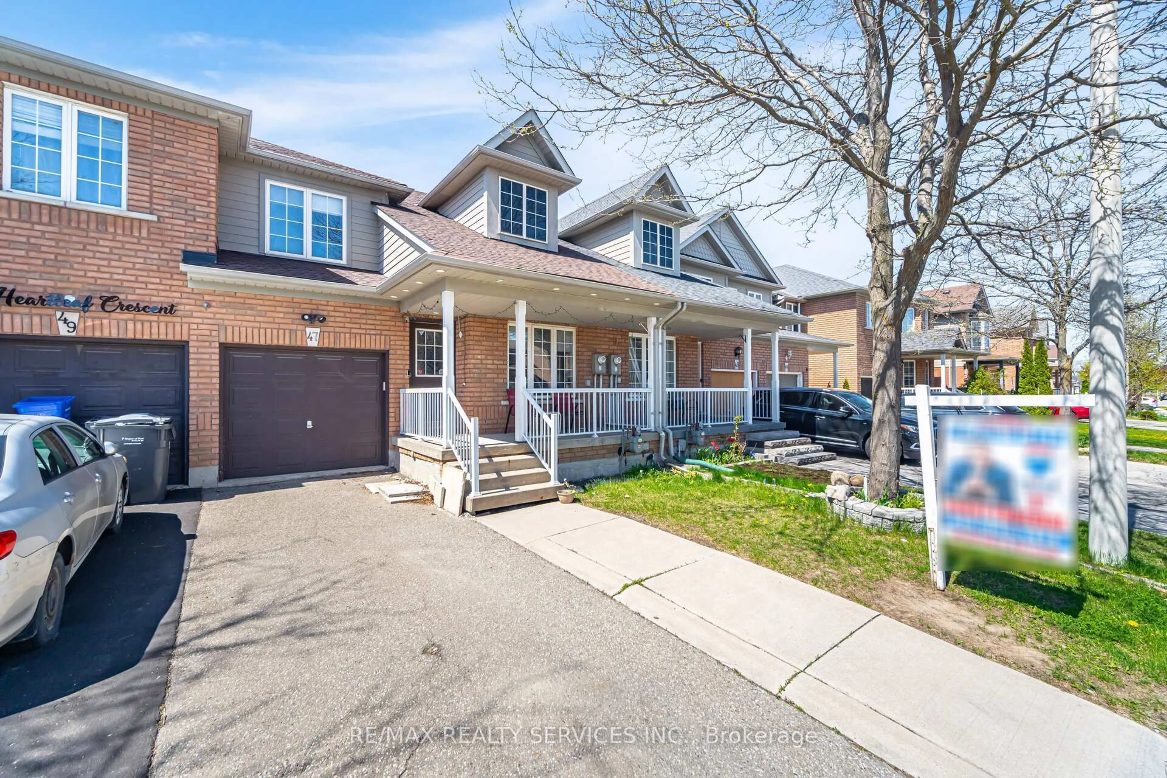 Home with brick exterior material, street for 47 Heartleaf Cres, Brampton Ontario L7A 2B7