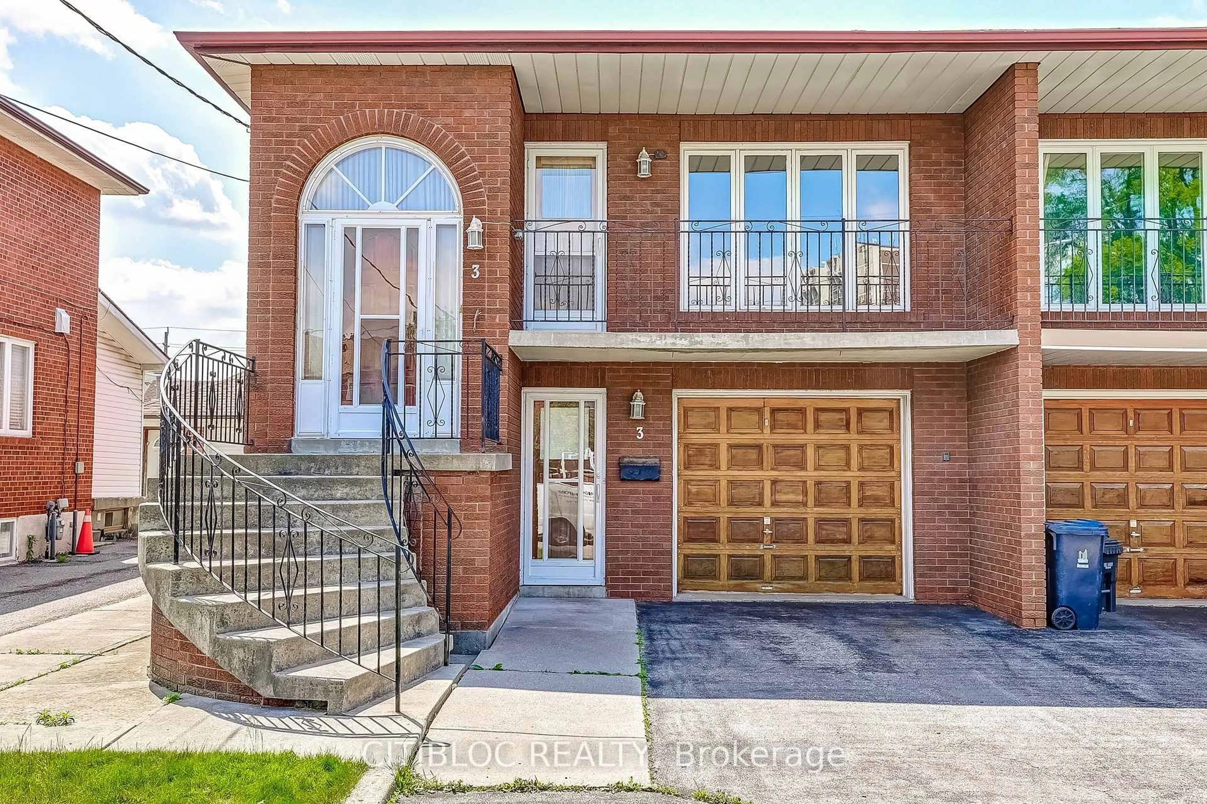 Home with brick exterior material, street for 3 Everglades Dr, Toronto Ontario M6L 1J1