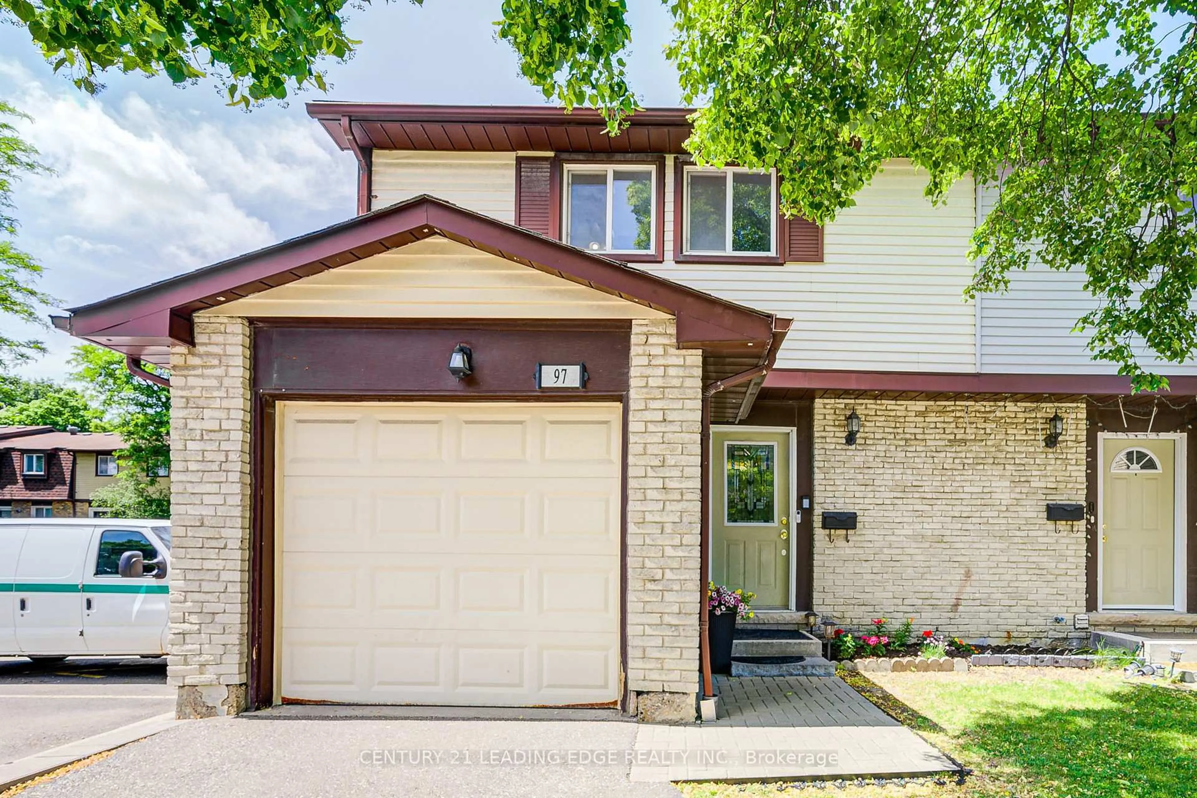 Home with brick exterior material, street for 45 Hansen Rd #97, Brampton Ontario L6V 3C5