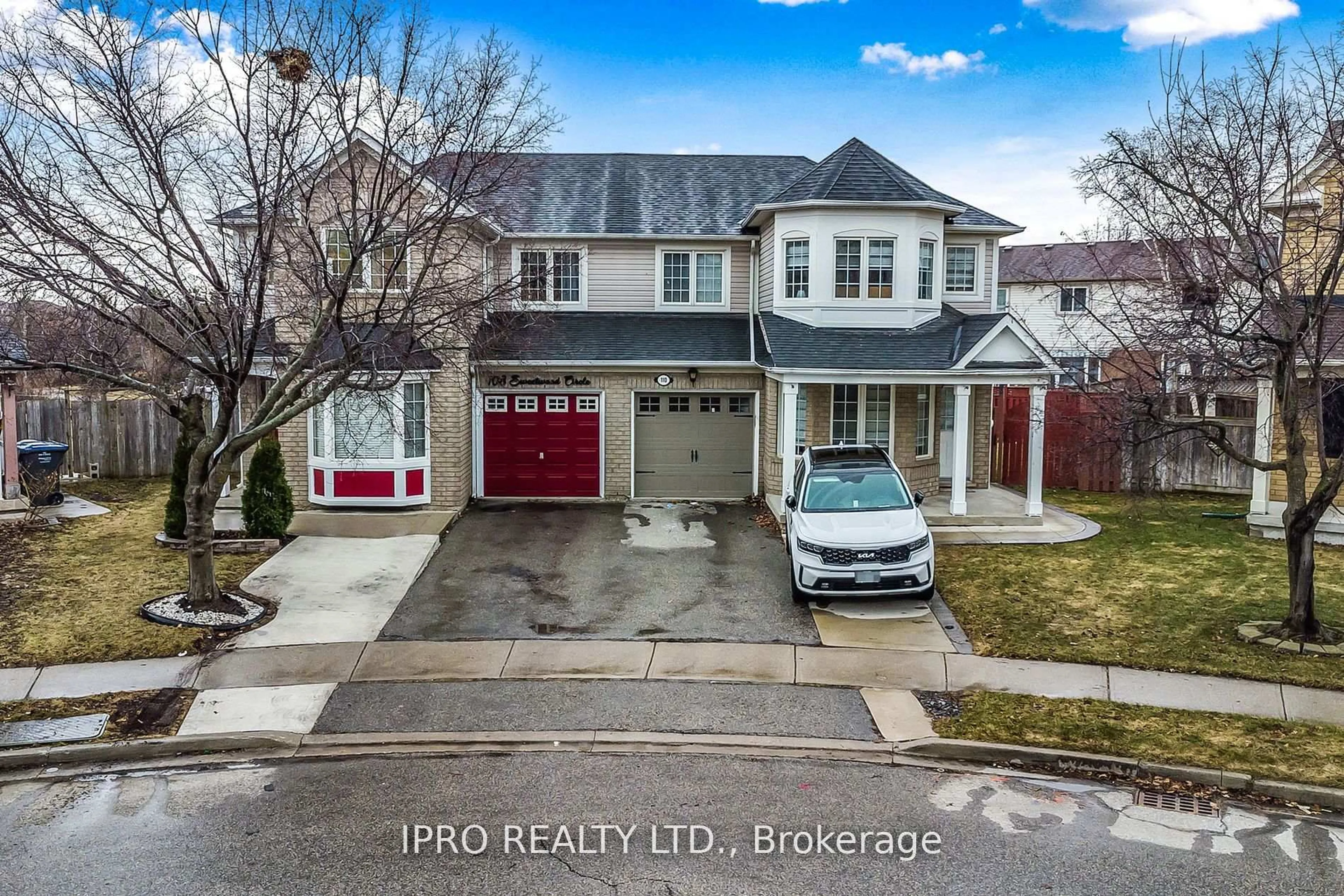 A pic from outside/outdoor area/front of a property/back of a property/a pic from drone, street for 108 Sweetwood Circ, Brampton Ontario L7A 2S2