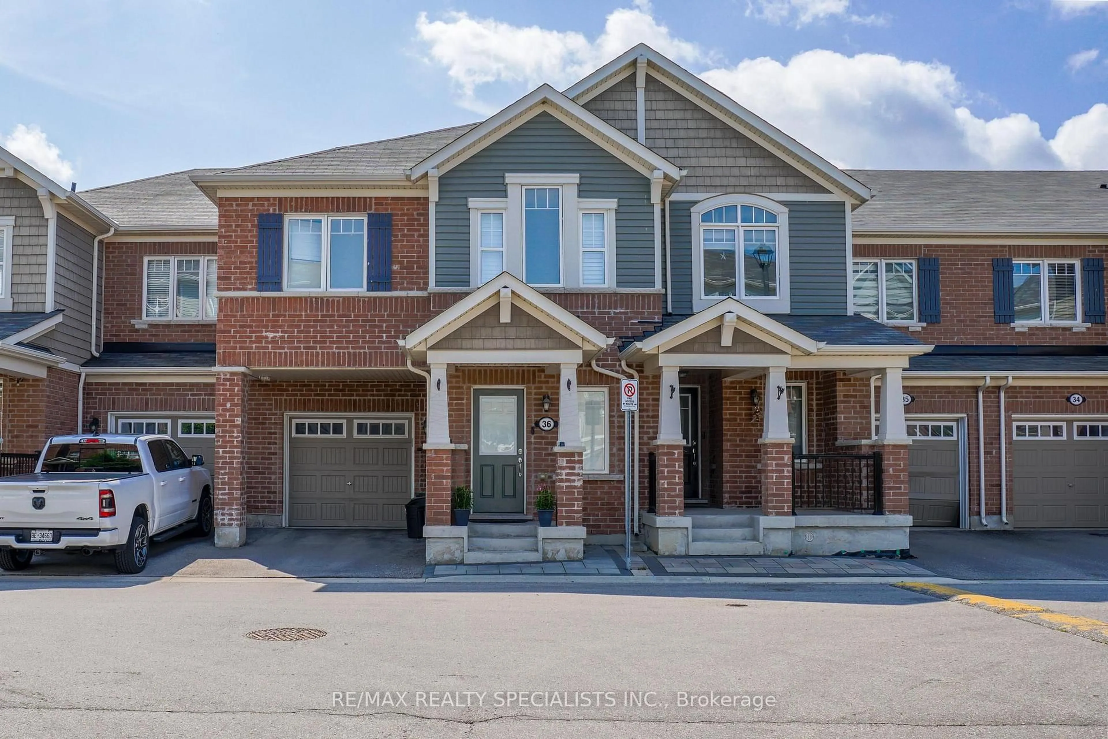 Home with brick exterior material, street for 1000 Asleton Blvd #36, Milton Ontario L9T 7K3