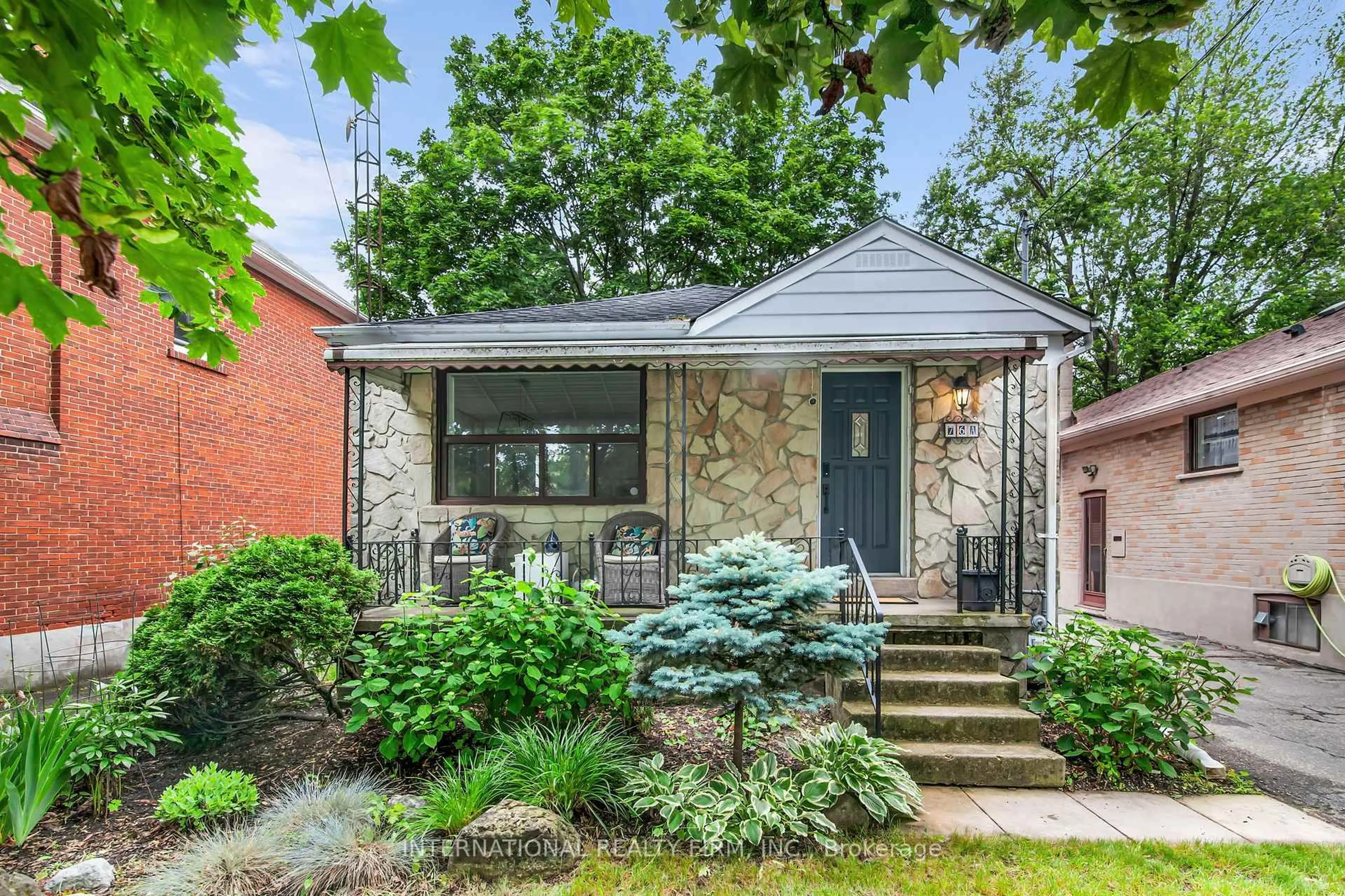 Home with brick exterior material, street for 76A Gort Ave, Toronto Ontario M8W 3Z1