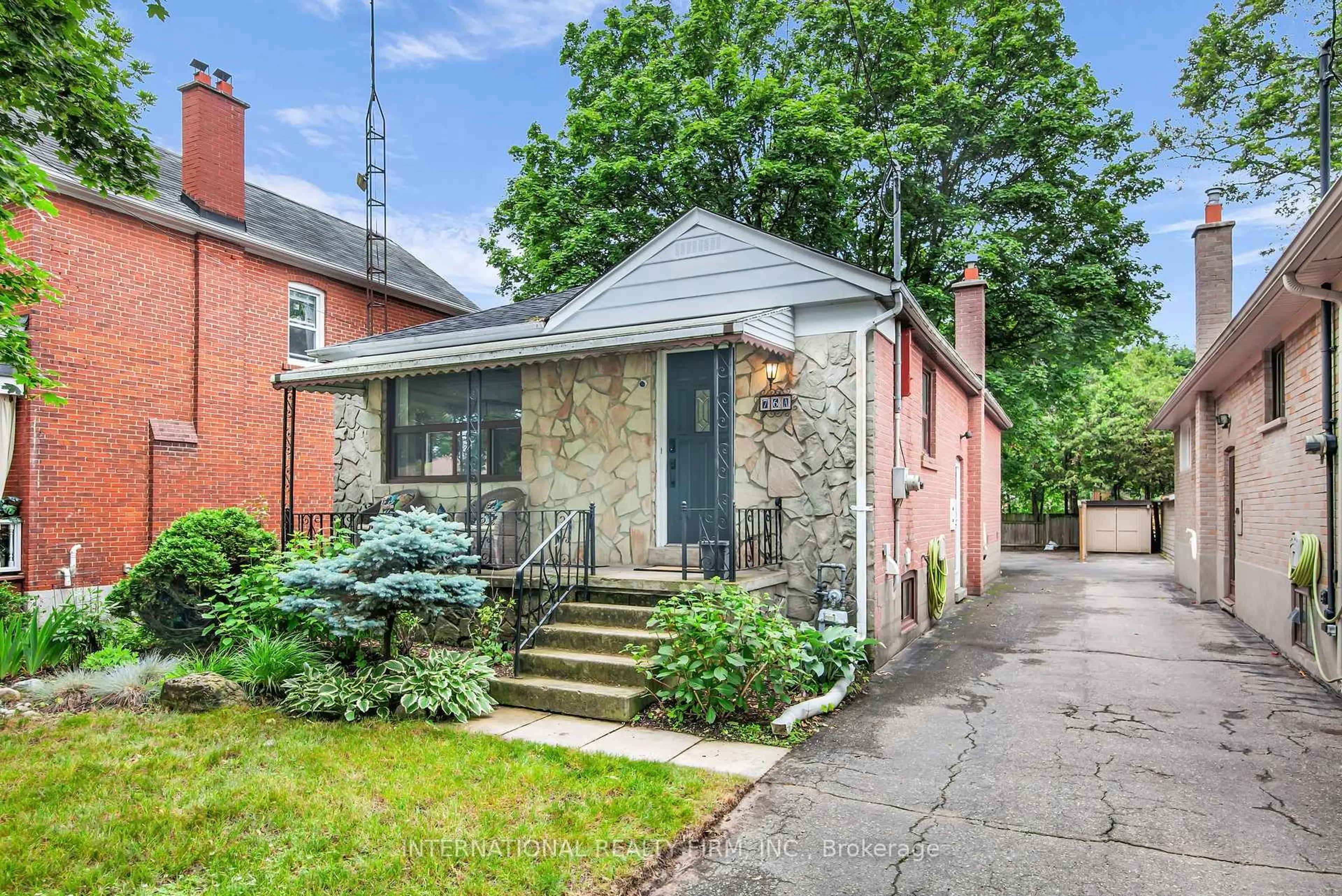 Home with brick exterior material, street for 76A Gort Ave, Toronto Ontario M8W 3Z1