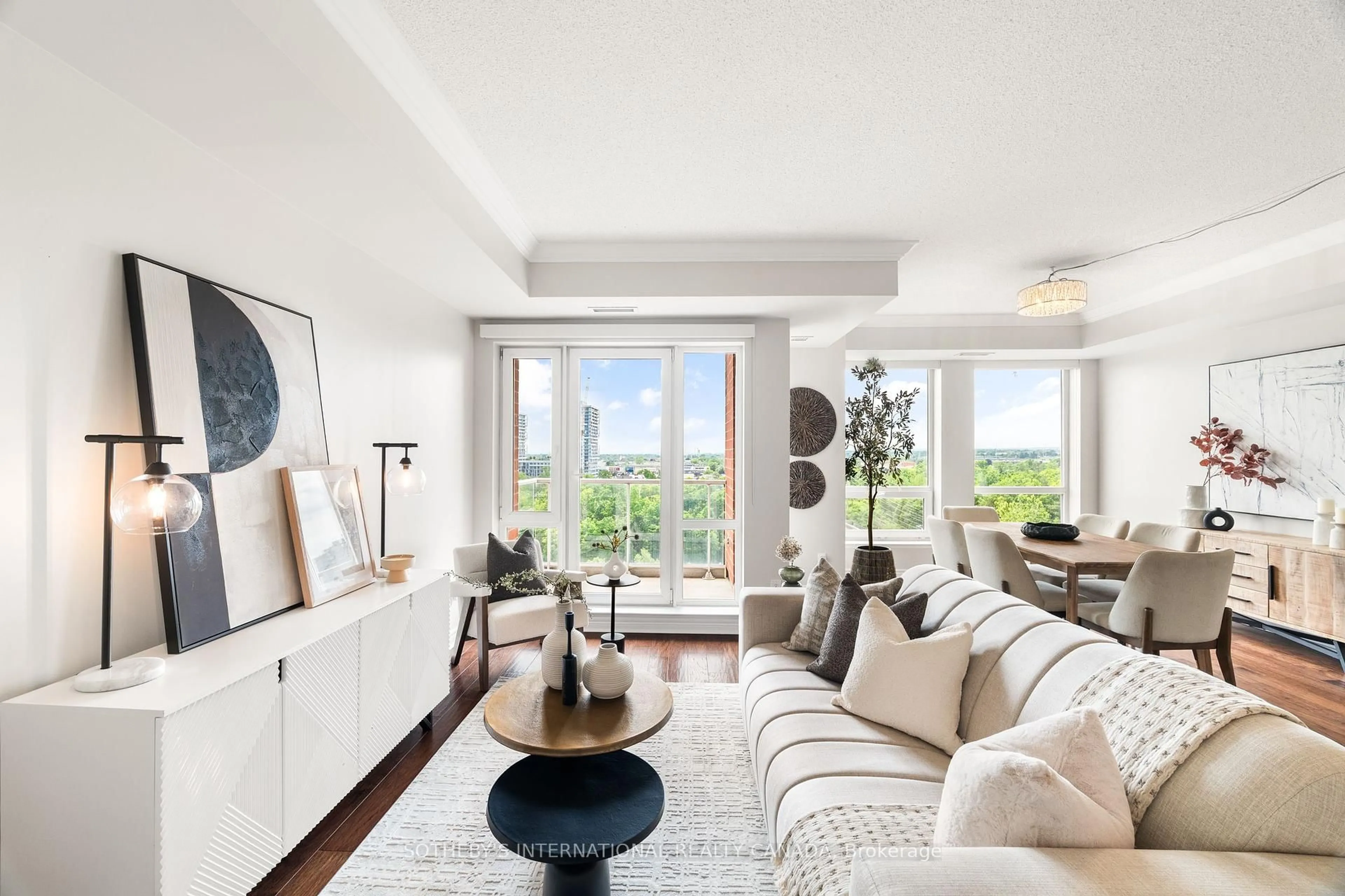 Living room with furniture, unknown for 40 Old Mill Rd #901, Oakville Ontario L6J 7W2