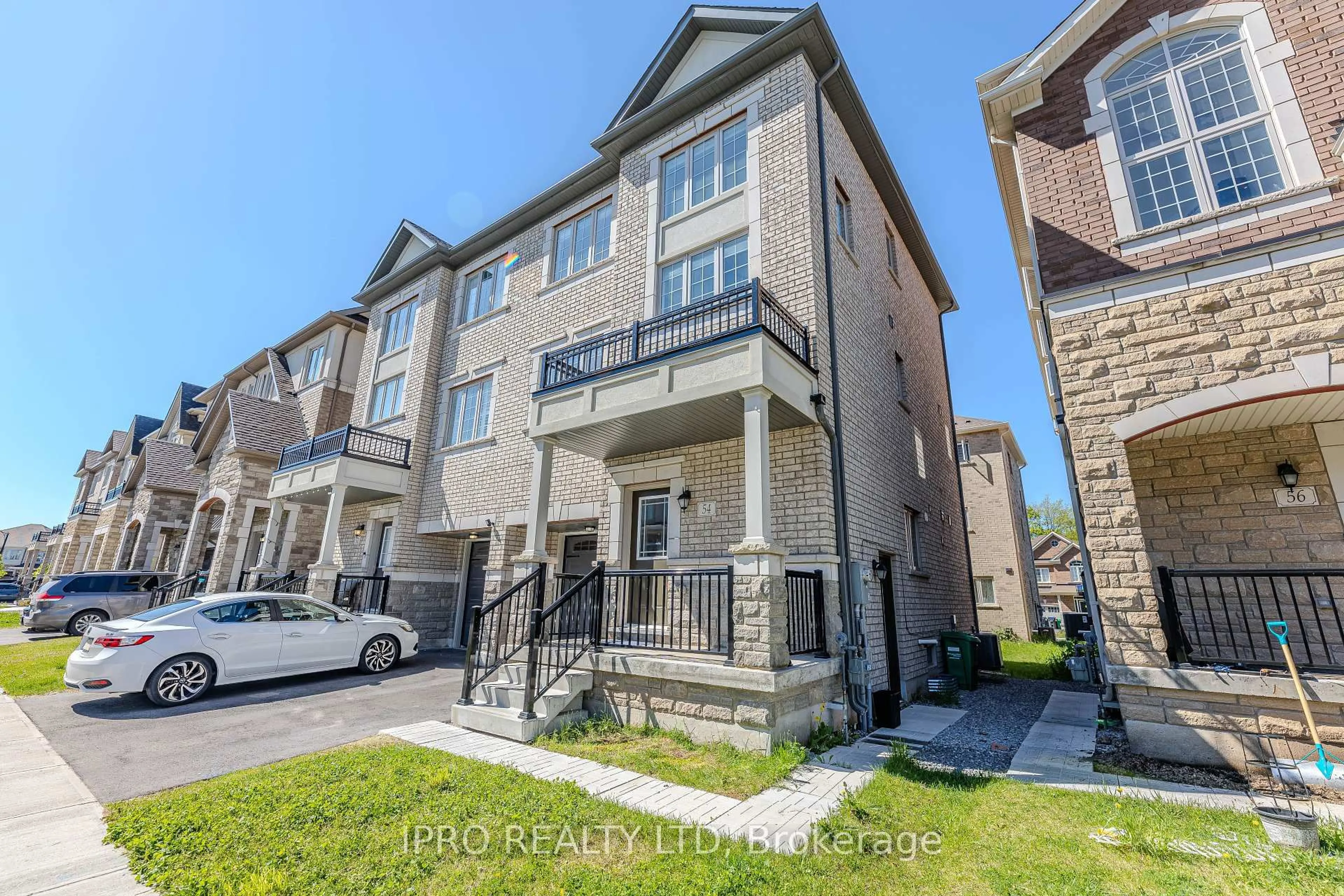 A pic from outside/outdoor area/front of a property/back of a property/a pic from drone, unknown for 54 Hashmi Pl, Brampton Ontario L6Y 6K1