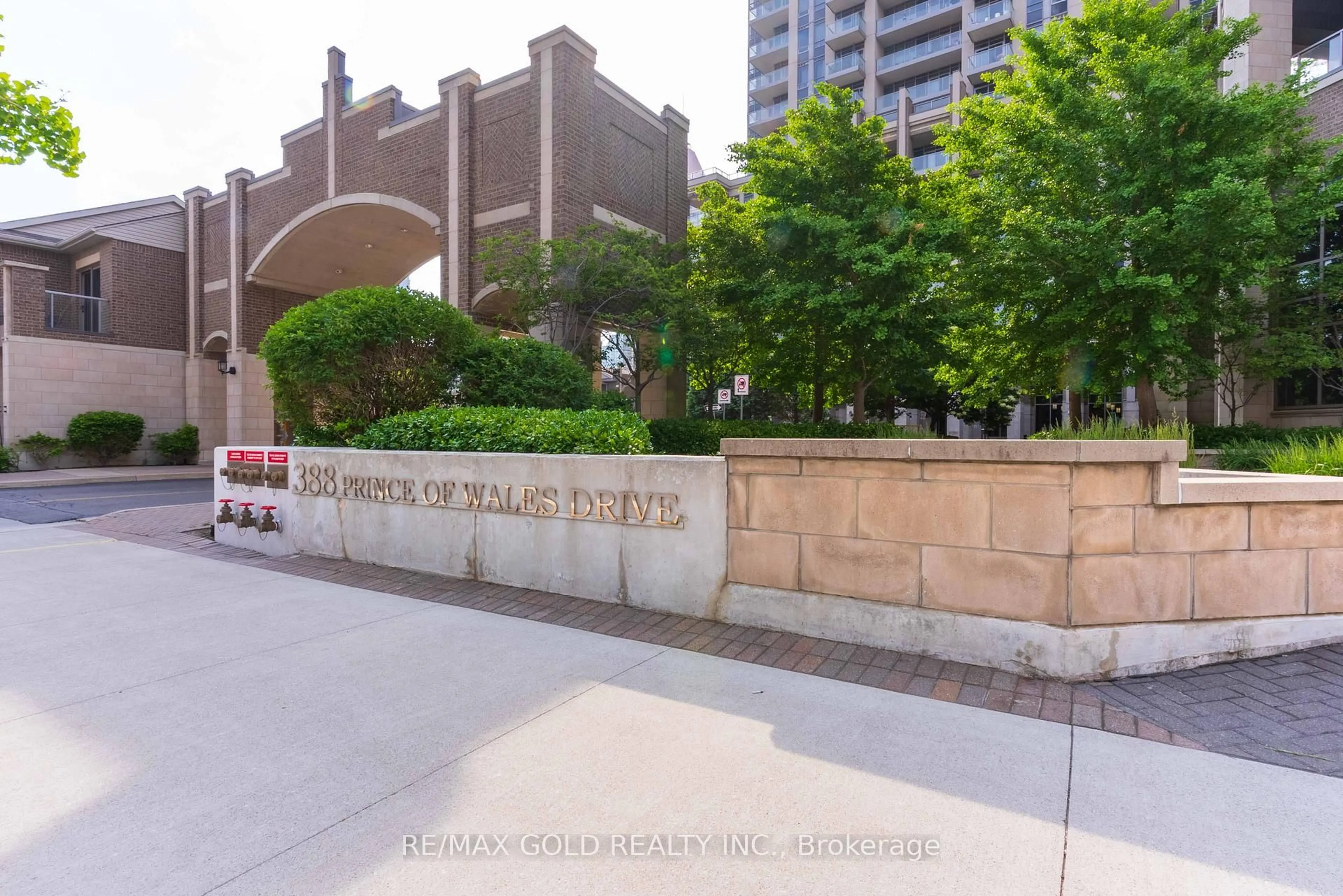 Patio, city buildings view from balcony for 388 Prince Of Wales Dr #1309, Mississauga Ontario L5B 0A1