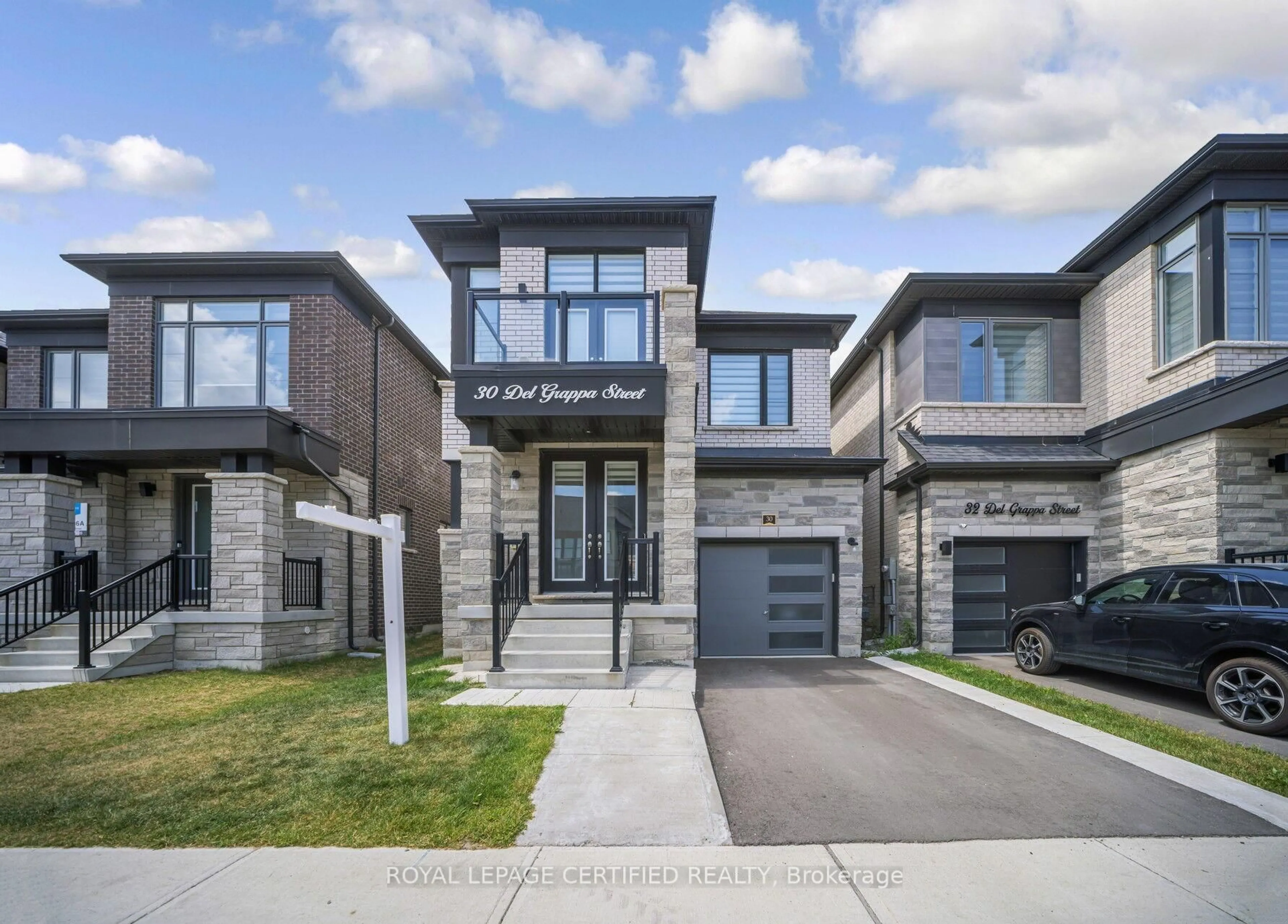 Home with brick exterior material, street for 30 Del Grappa St, Caledon Ontario L7C 4L2