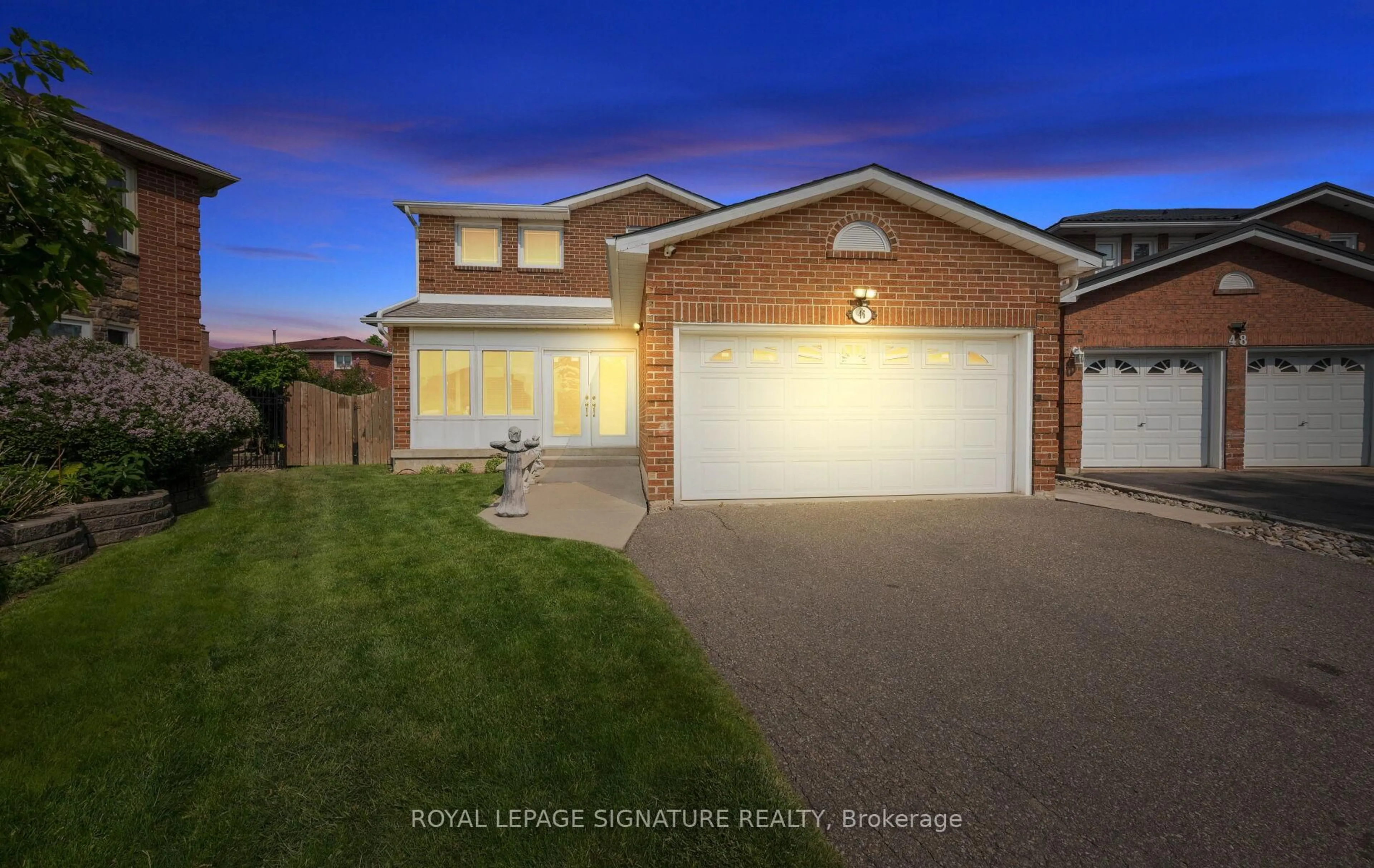 Home with brick exterior material, street for 46 Silverstream Rd, Brampton Ontario L6Z 3W4