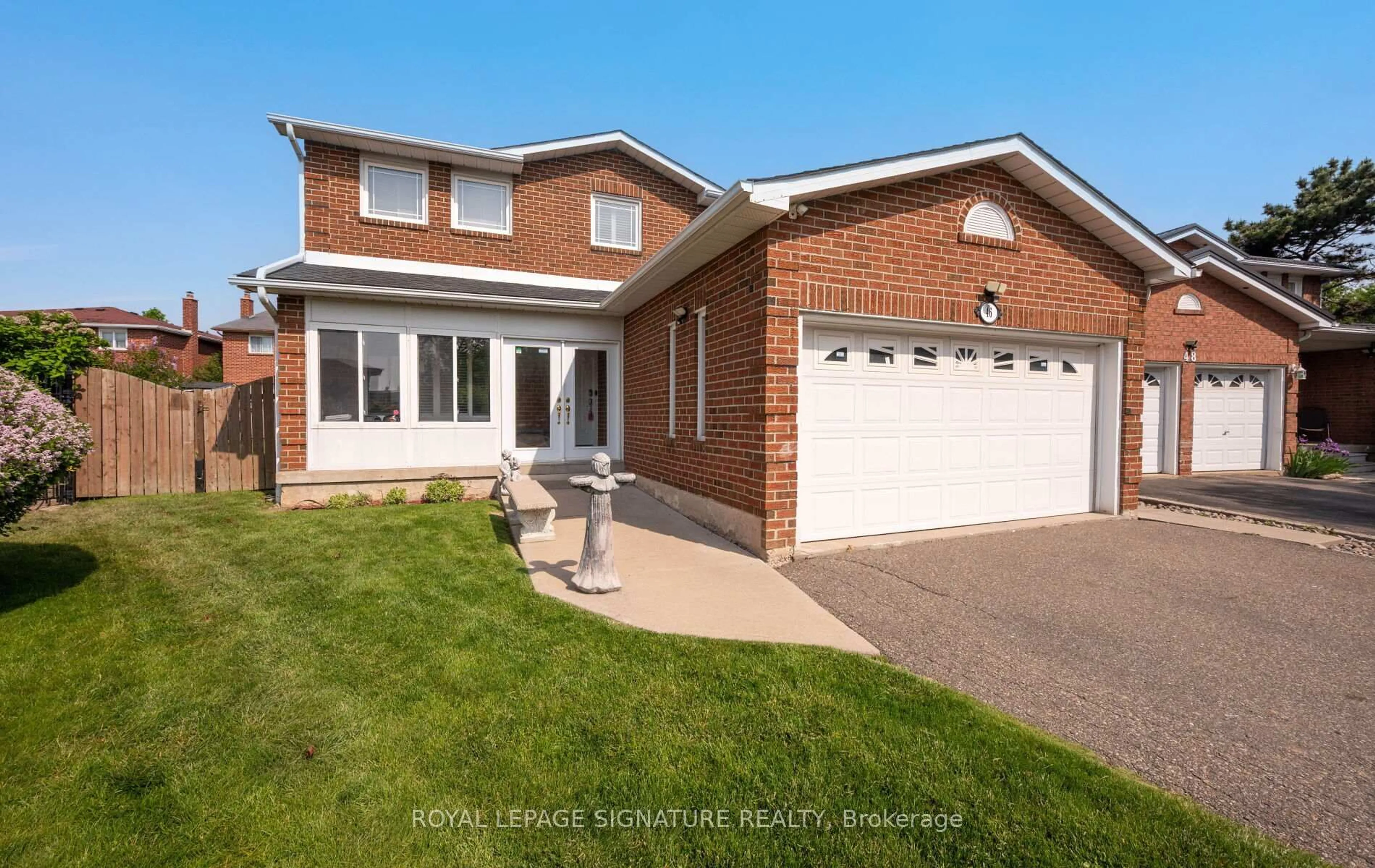 Home with brick exterior material, street for 46 Silverstream Rd, Brampton Ontario L6Z 3W4