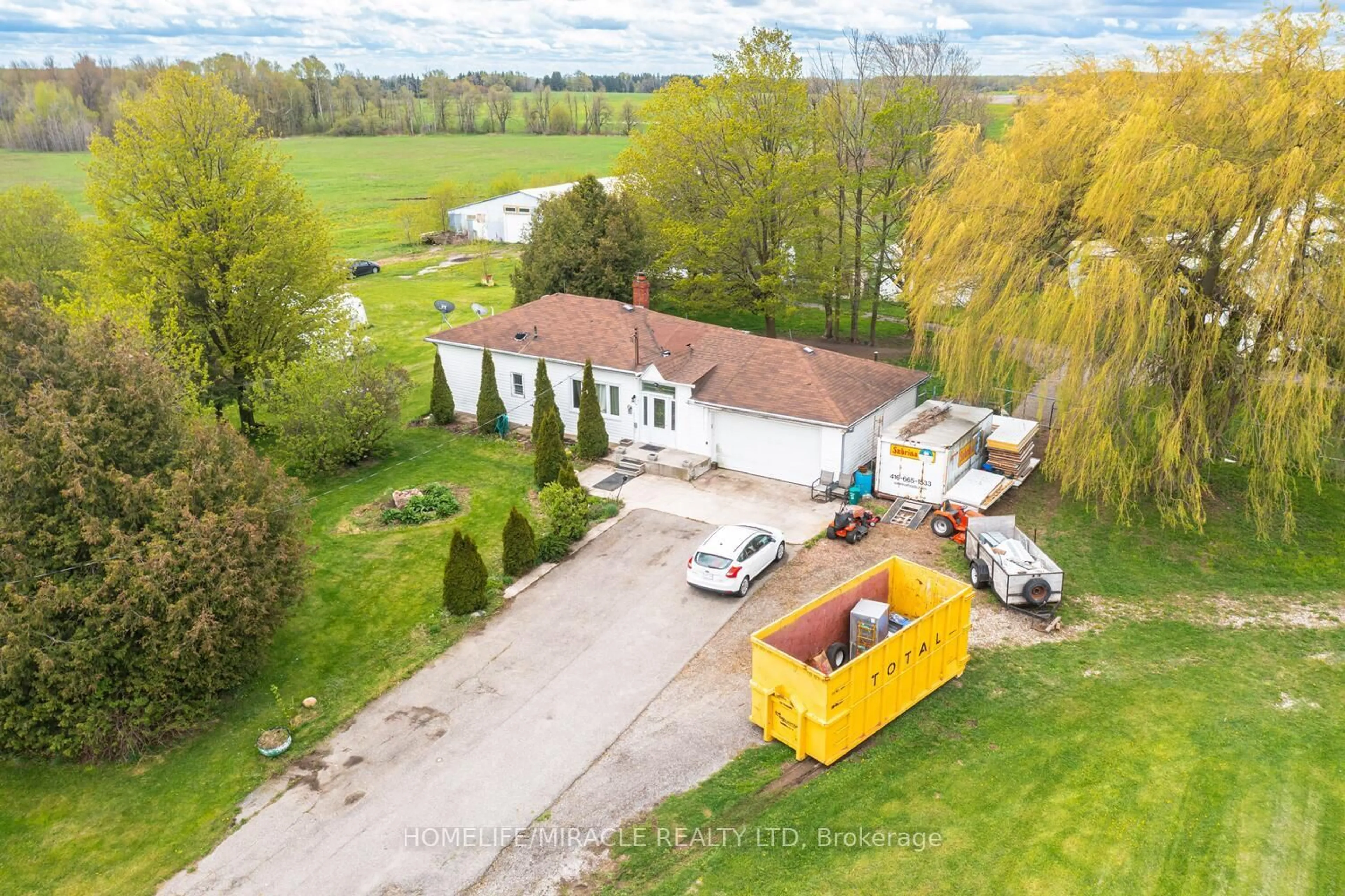 A pic from outside/outdoor area/front of a property/back of a property/a pic from drone, street for 18330 Mountainview Rd, Caledon Ontario L7K 2K8