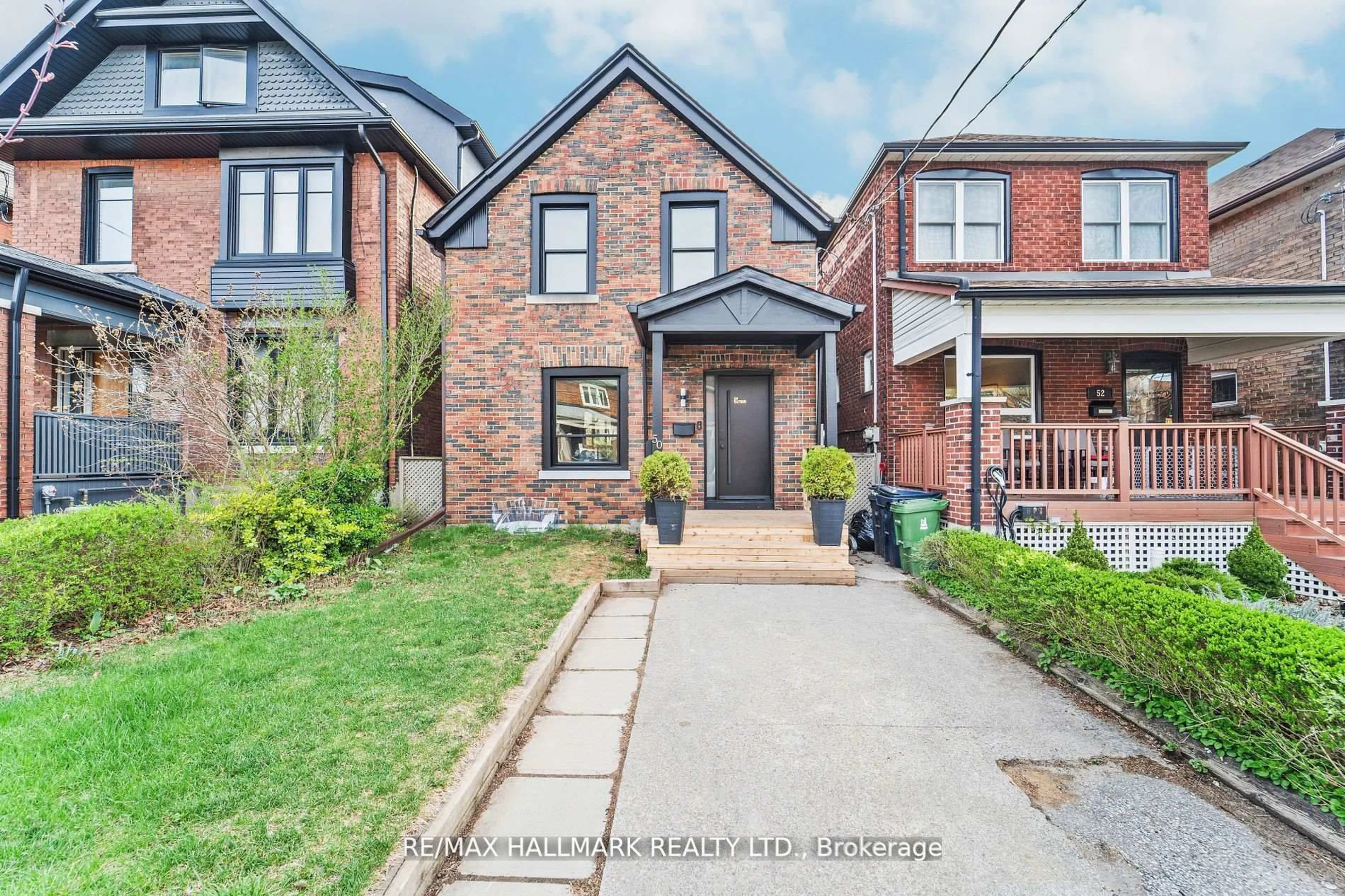 Home with brick exterior material, street for 50 Watson Ave, Toronto Ontario M6S 4E1