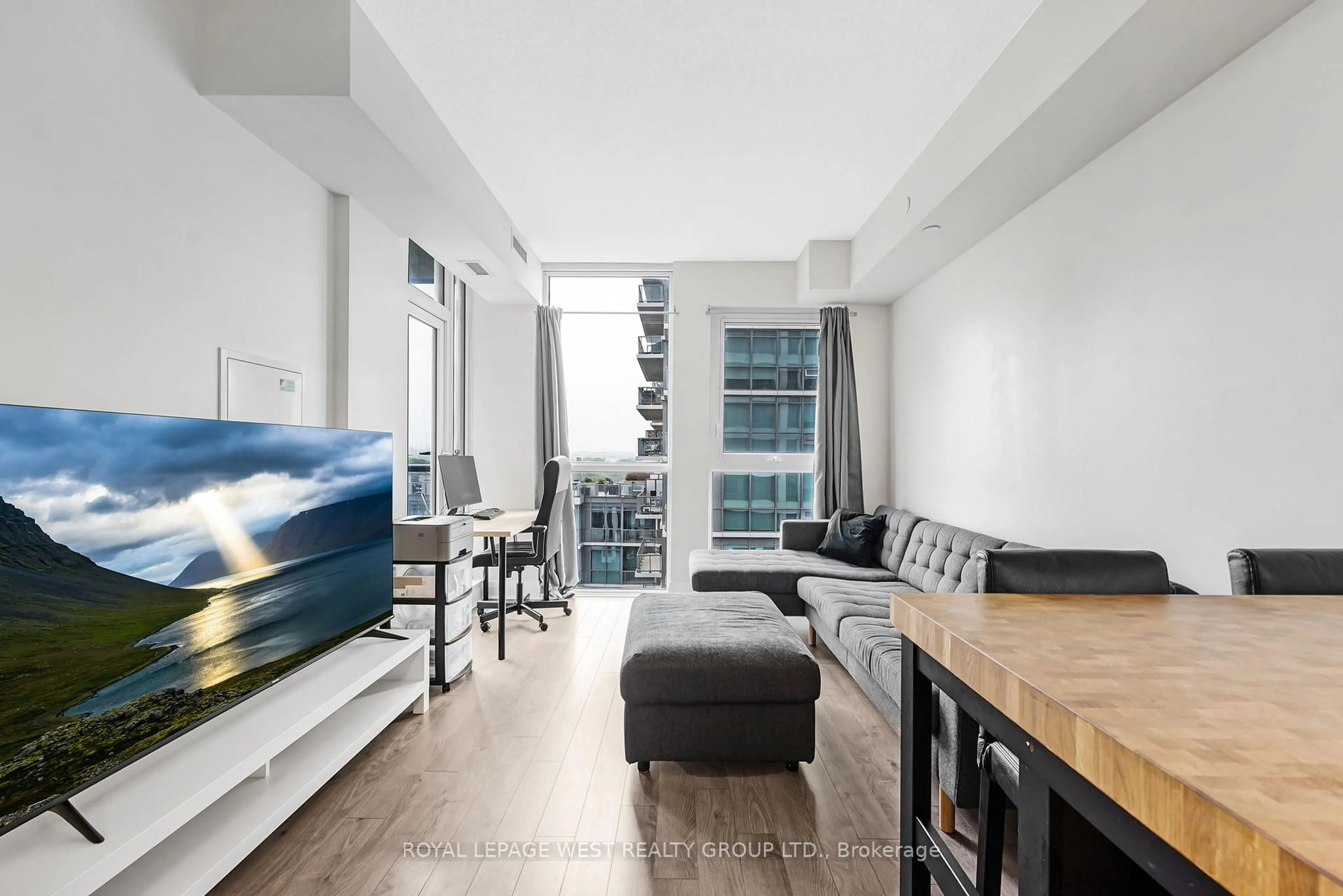 Living room with furniture, unknown for 17 Zorra St #613, Toronto Ontario M8Z 0C8