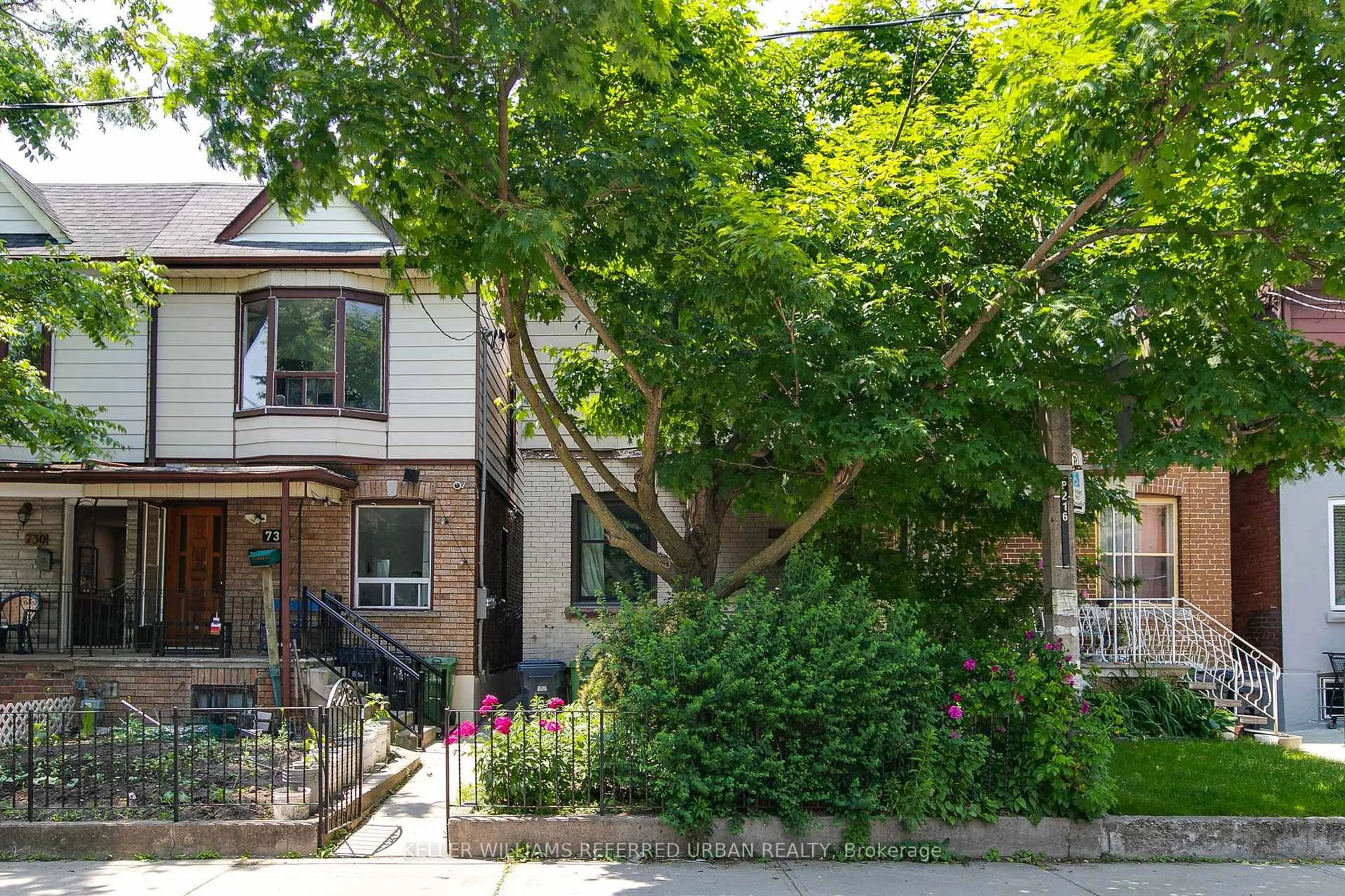 Home with brick exterior material, street for 734 Brock Ave, Toronto Ontario M6H 3P2