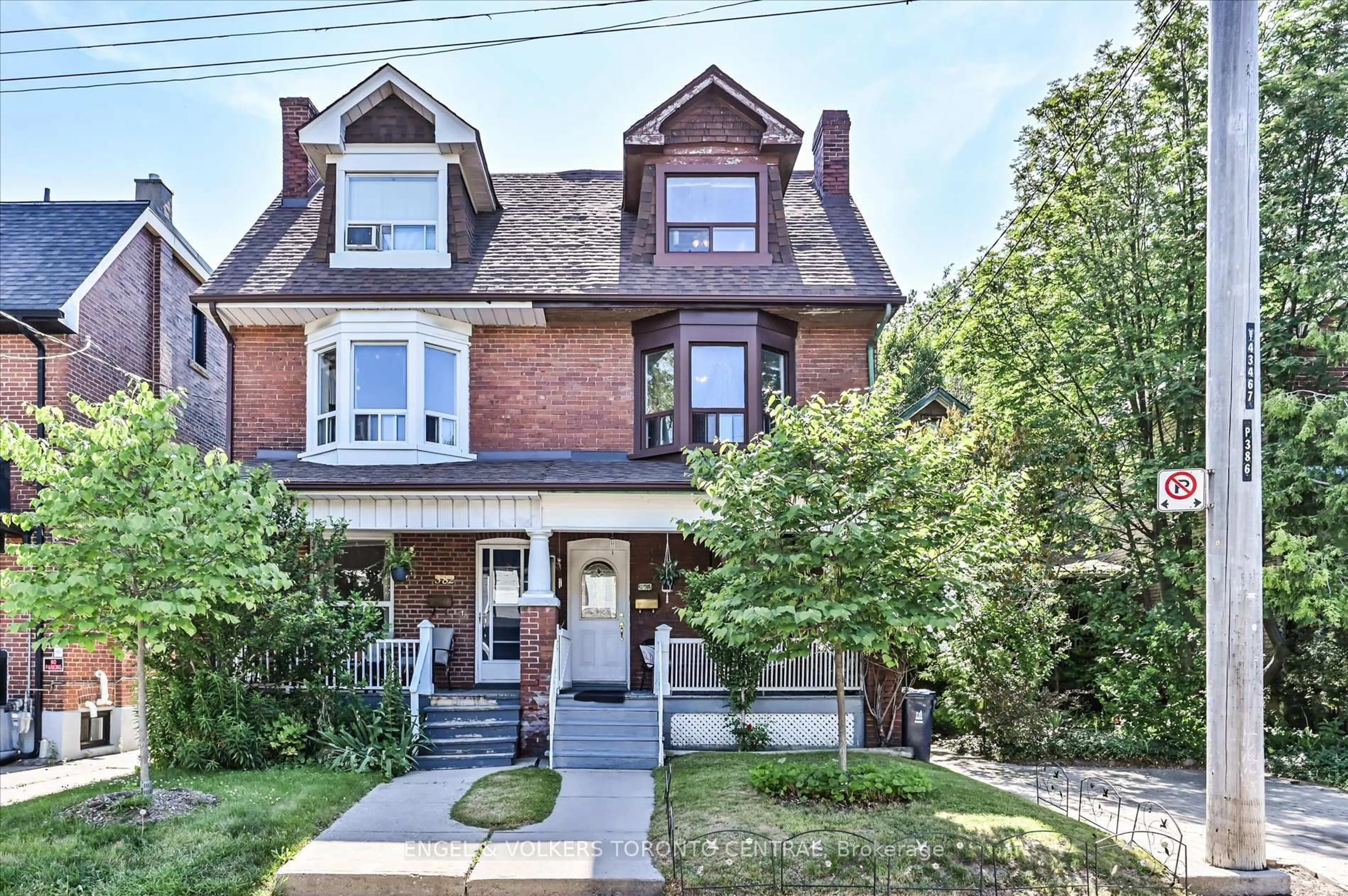 Home with brick exterior material, street for 384 Margueretta St, Toronto Ontario M6H 3S5