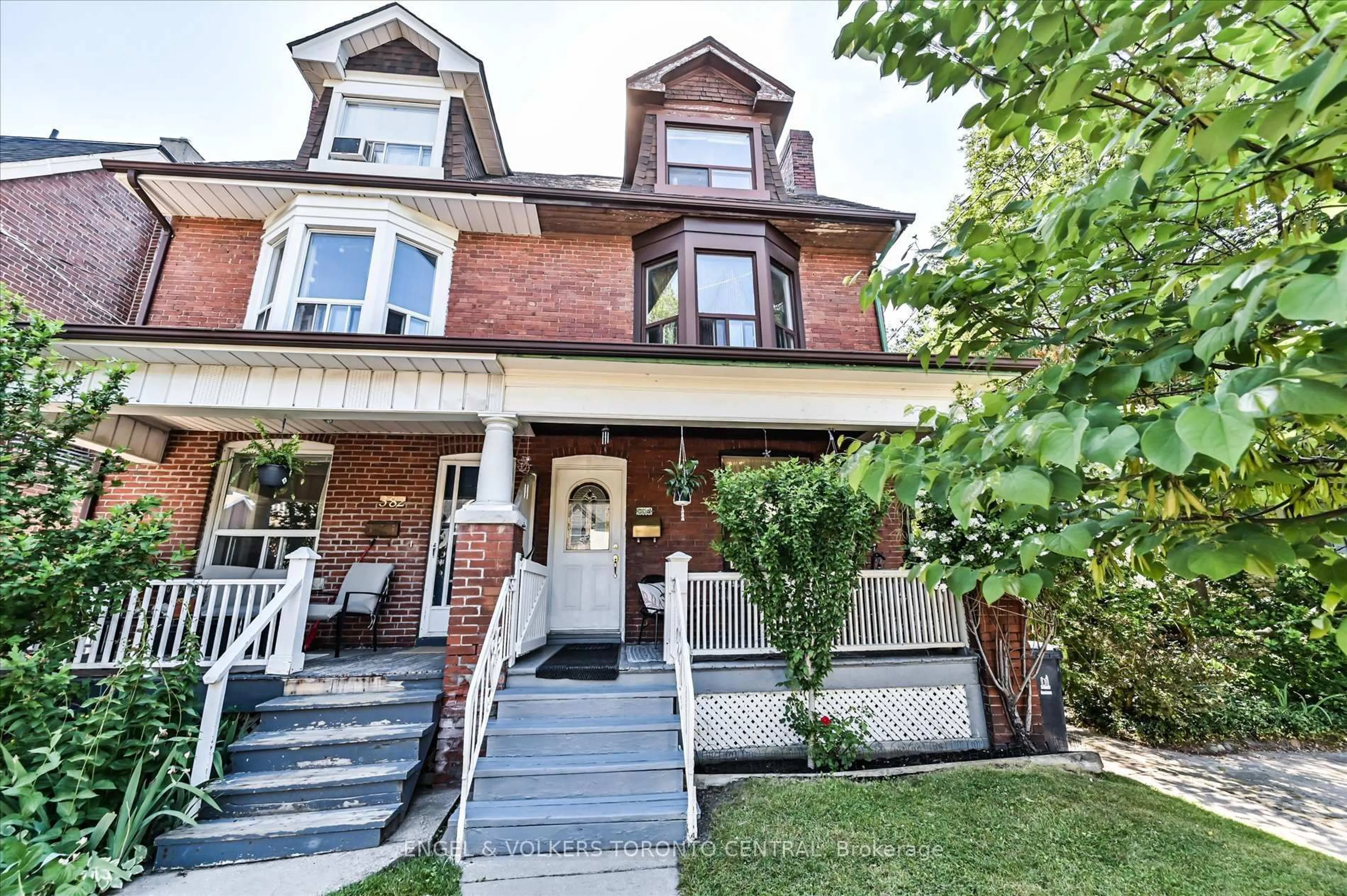 Home with brick exterior material, street for 384 Margueretta St, Toronto Ontario M6H 3S5