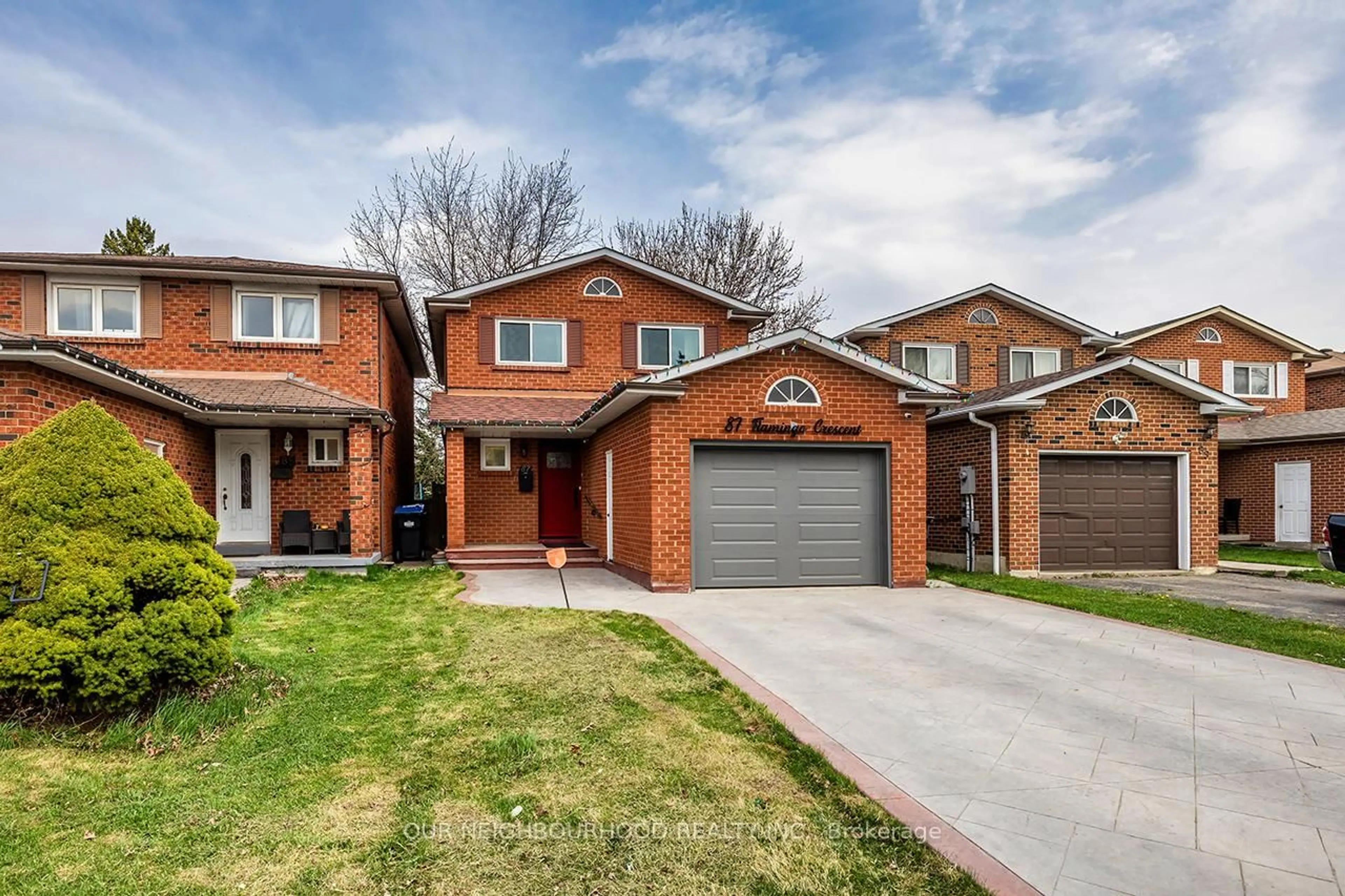 Home with brick exterior material, street for 87 Flamingo Cres, Brampton Ontario L6T 2G6