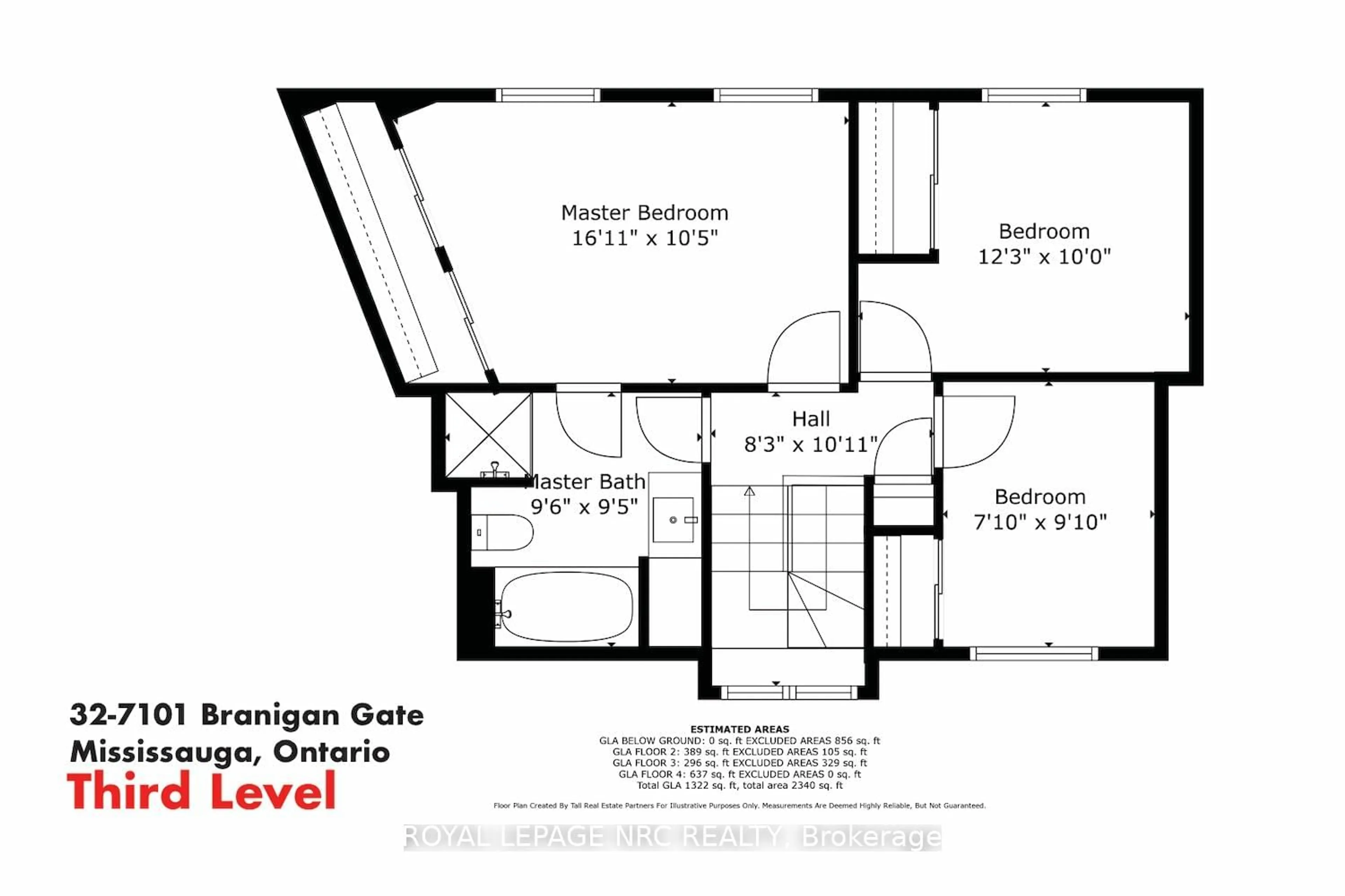 Floor plan for 7101 Branigan Gate #32, Mississauga Ontario L5N 7S2