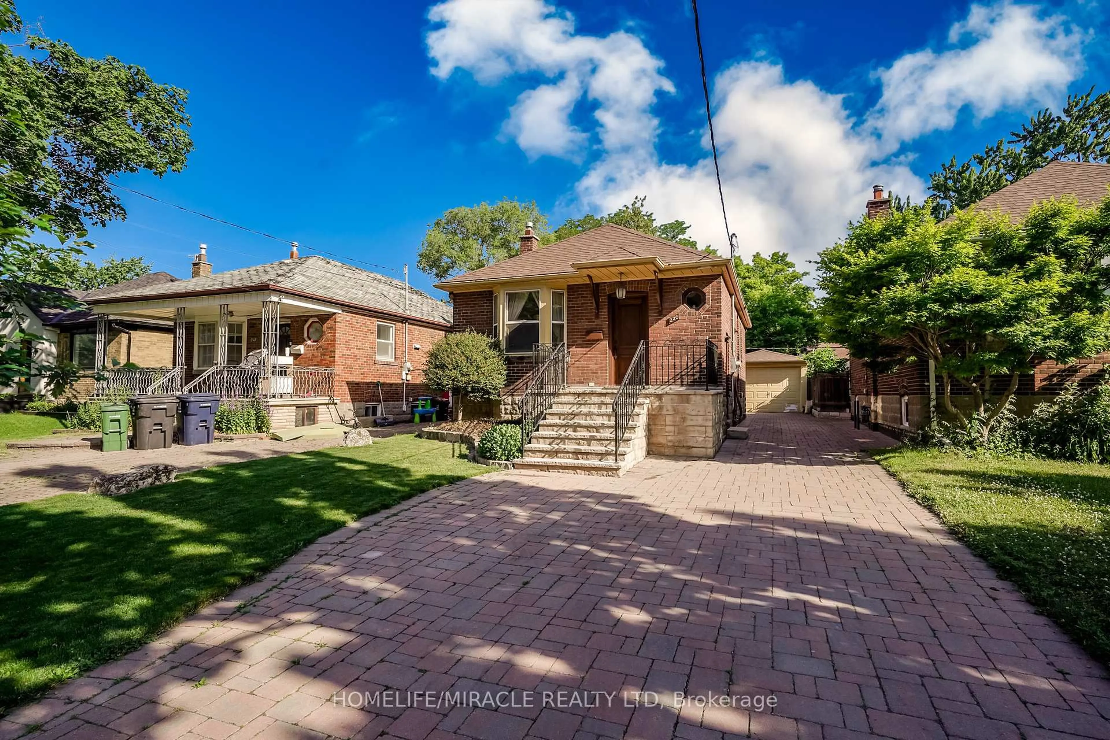 Home with brick exterior material, street for 220 Glen park Ave, Toronto Ontario M6B 2C9