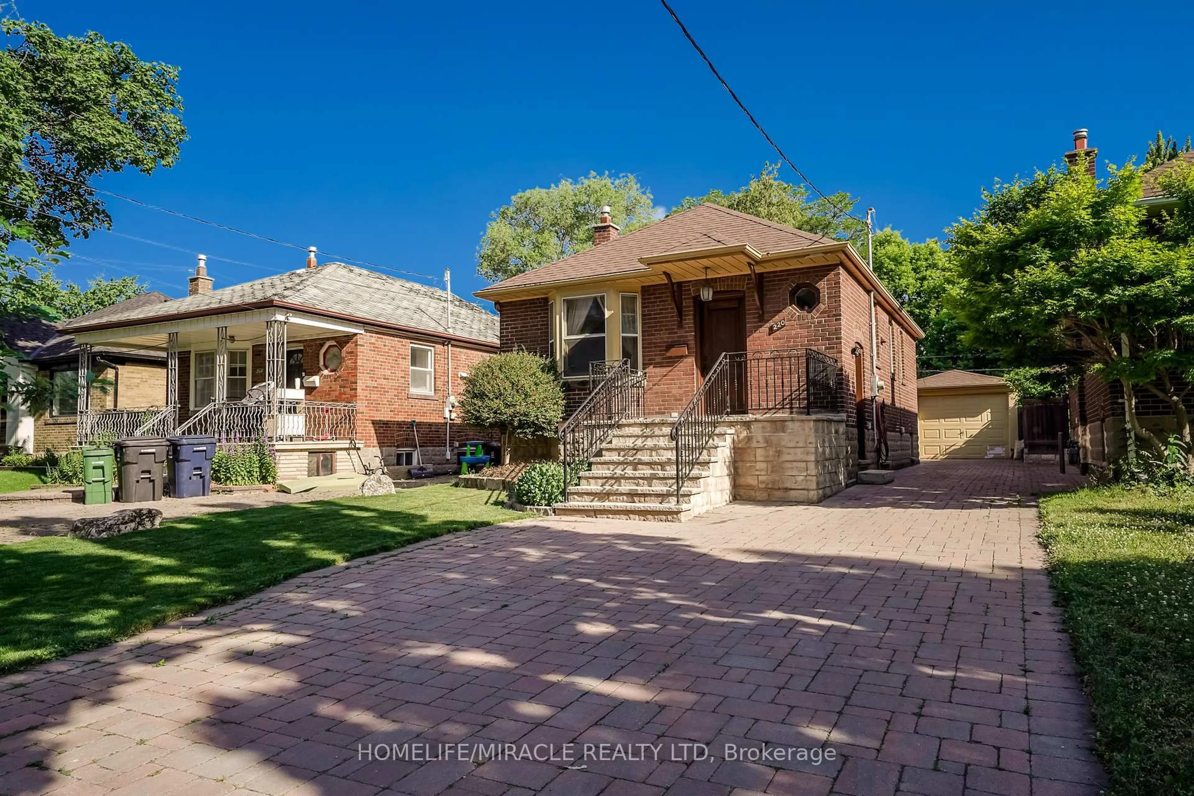 Home with brick exterior material, street for 220 Glen park Ave, Toronto Ontario M6B 2C9