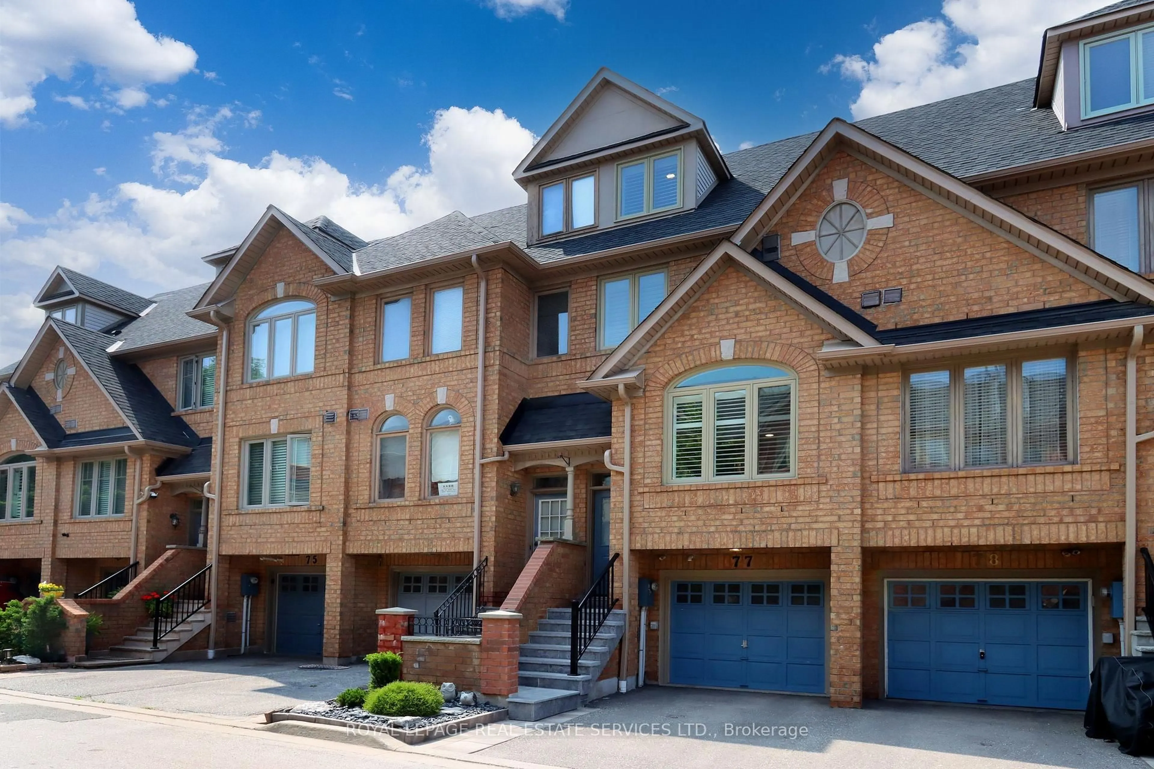Home with brick exterior material, street for 1168 Arena Rd #77, Mississauga Ontario L4Y 4K7