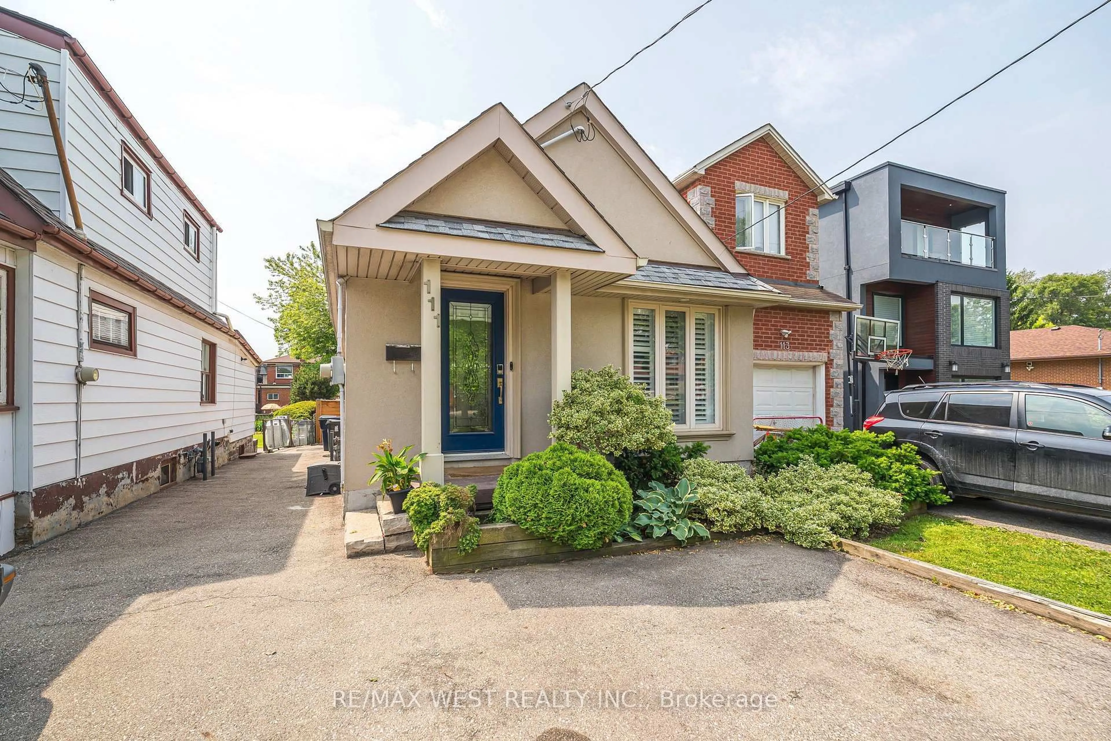 Home with brick exterior material, street for 111 Hay Ave, Toronto Ontario M8Z 1G3