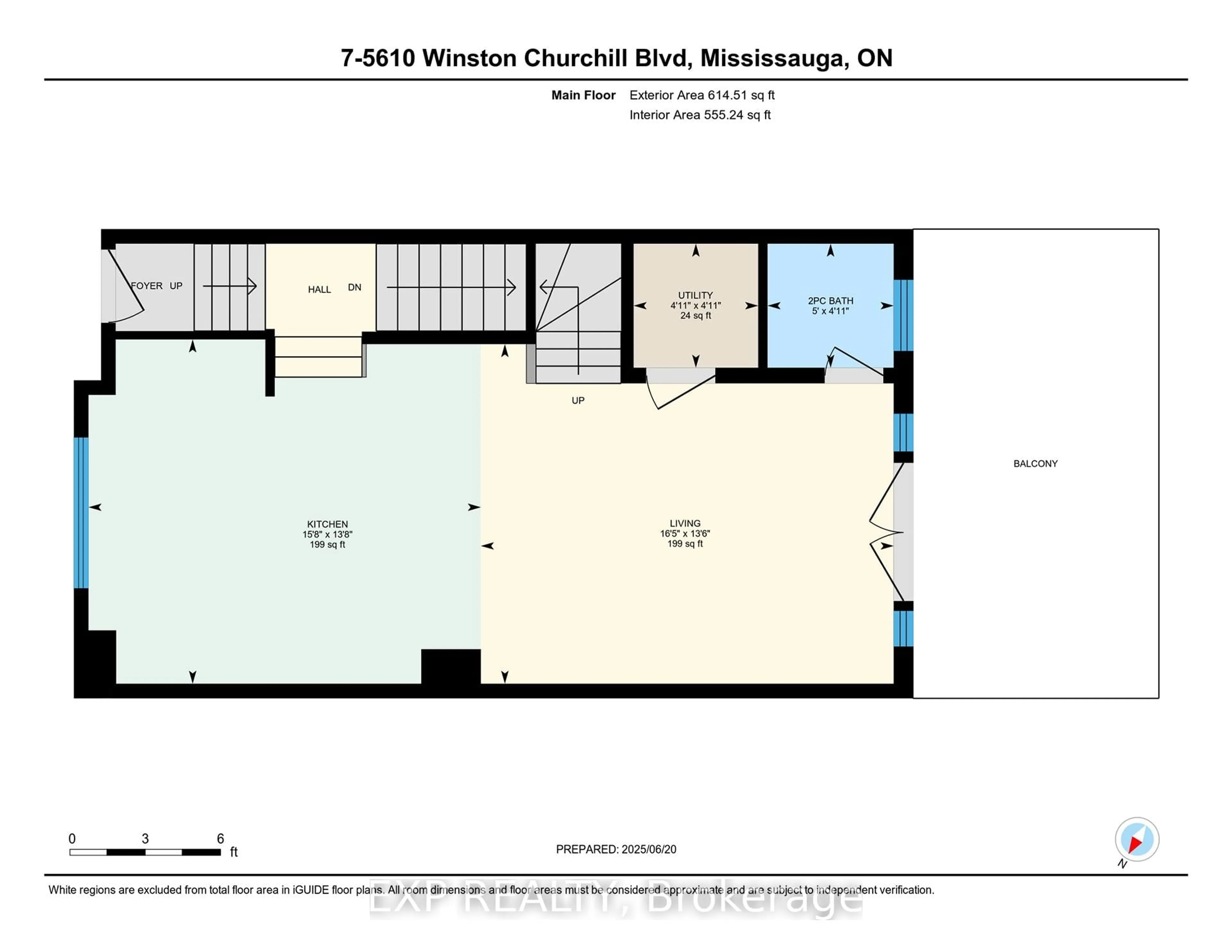 Floor plan for 5610 Winston Churchill Blvd #7, Mississauga Ontario L5M 0L9