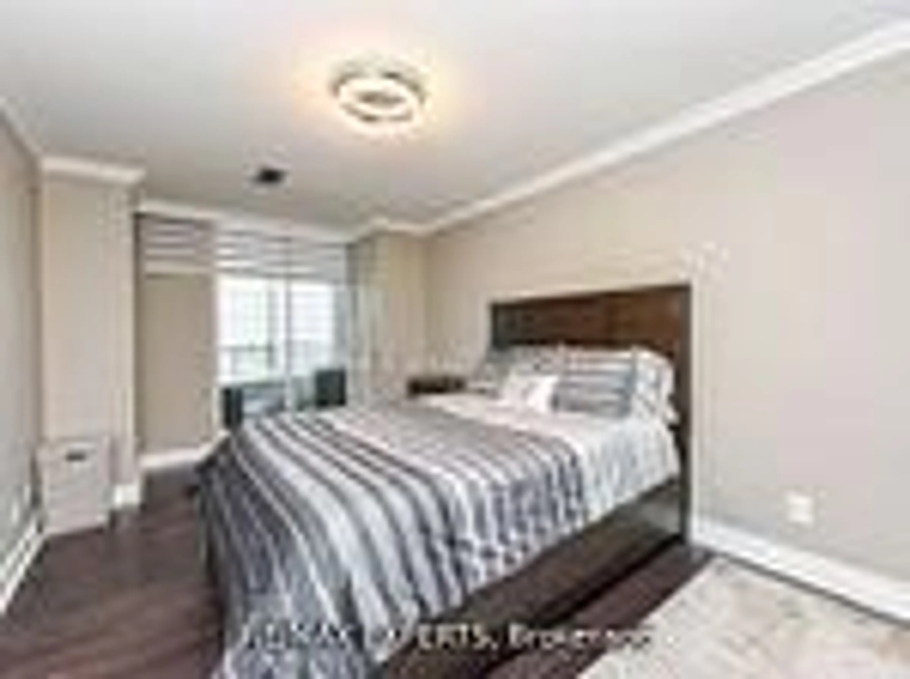 Bedroom with bed, wood/laminate floor for 4460 Tucana Crt #Ph02, Mississauga Ontario L5R 3K9