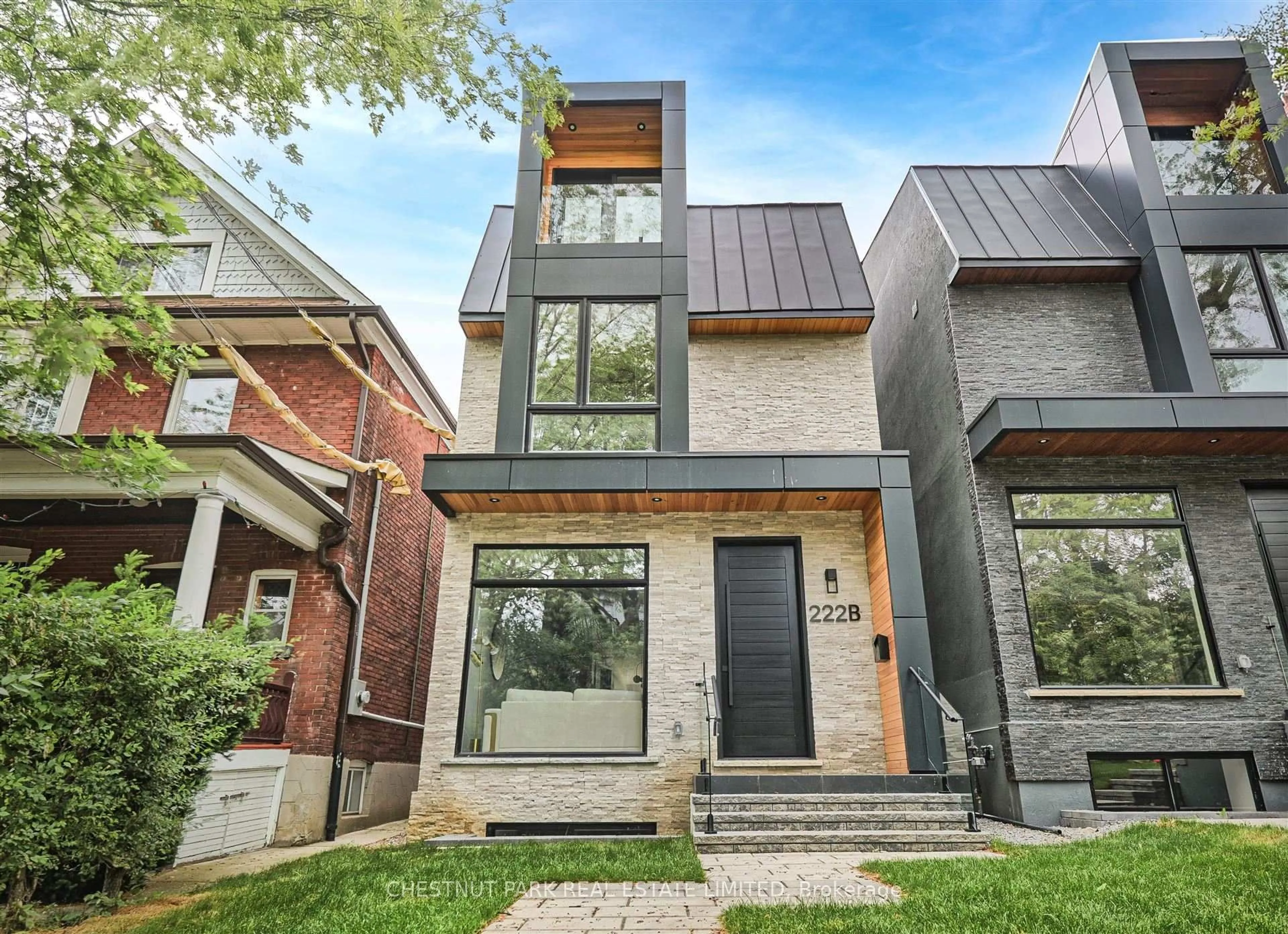 Home with brick exterior material, street for 222B Pearson Ave, Toronto Ontario M6R 1G7